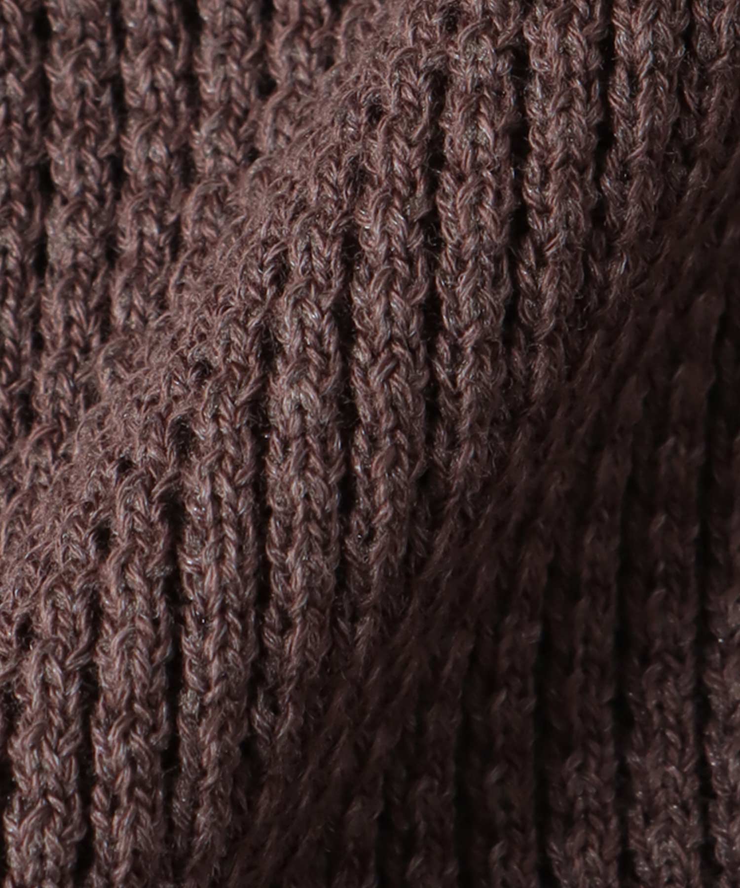 ワッフル編み襟付きカーディガン