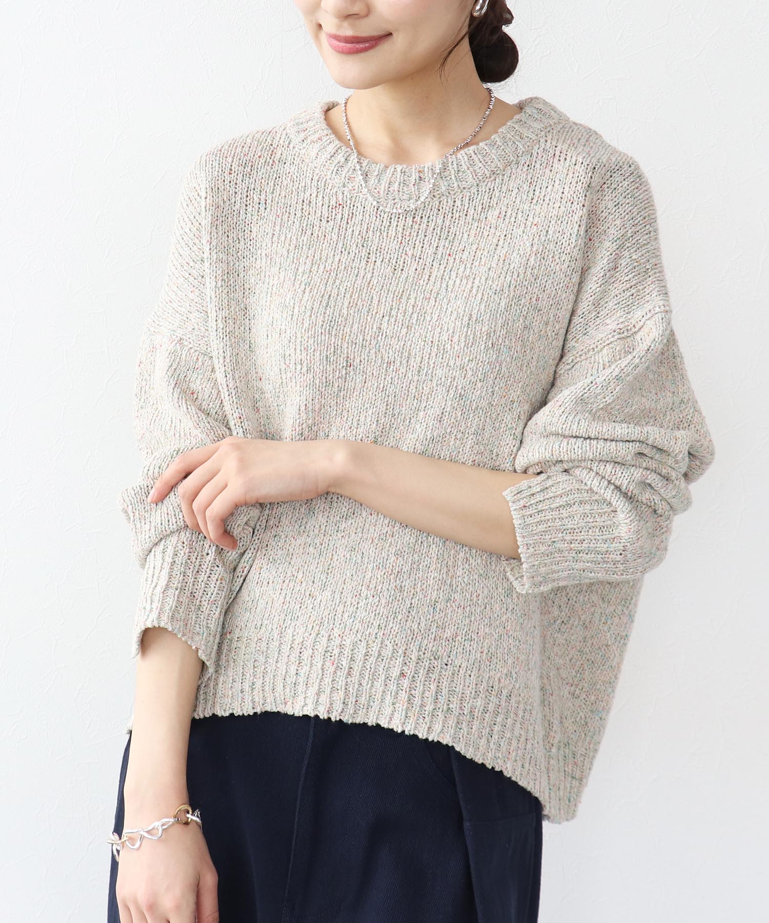 カラーネップローゲージプルオーバー