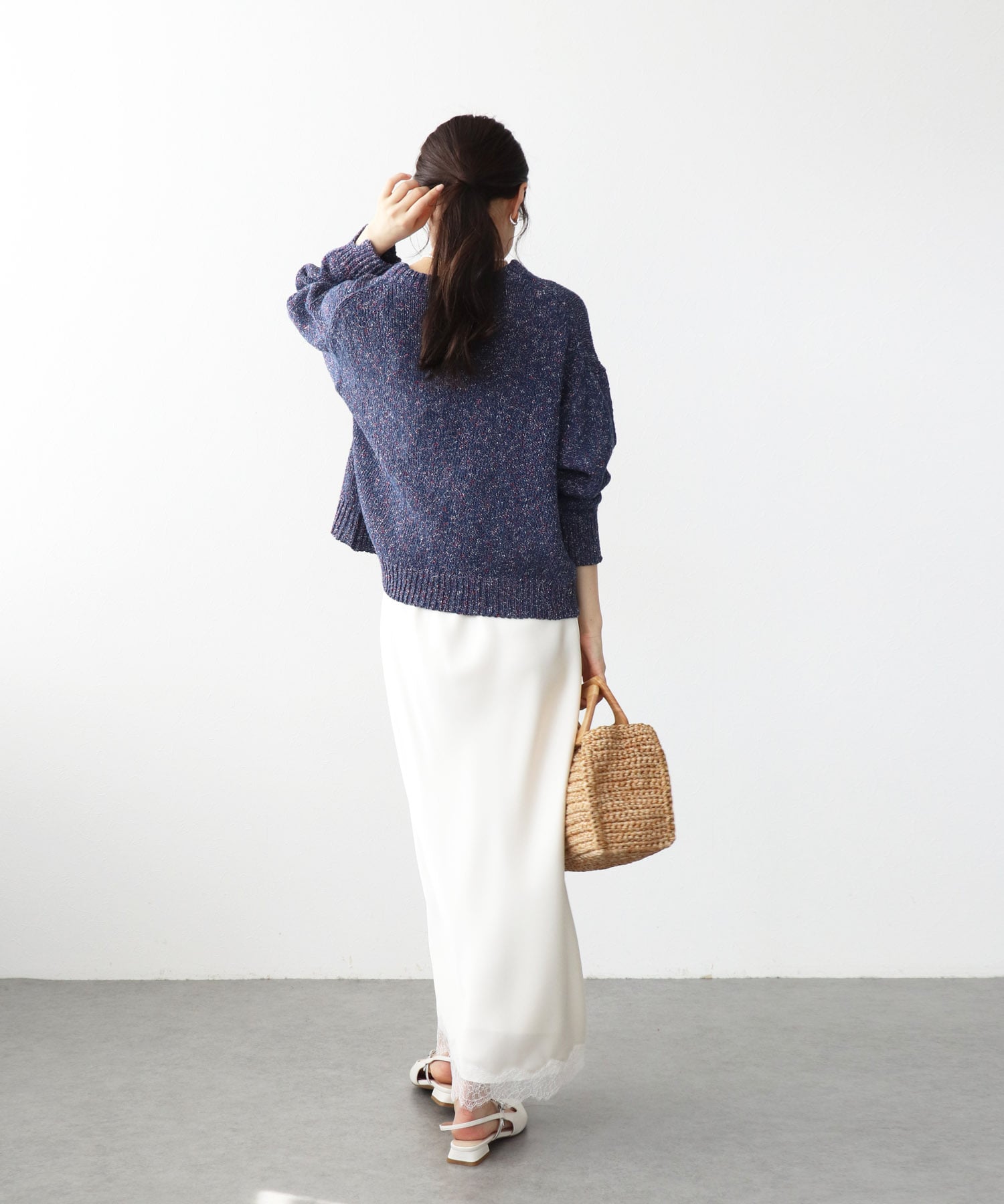 カラーネップローゲージプルオーバー