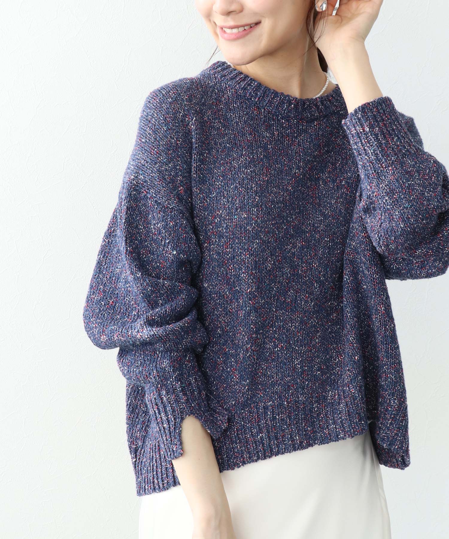 カラーネップローゲージプルオーバー