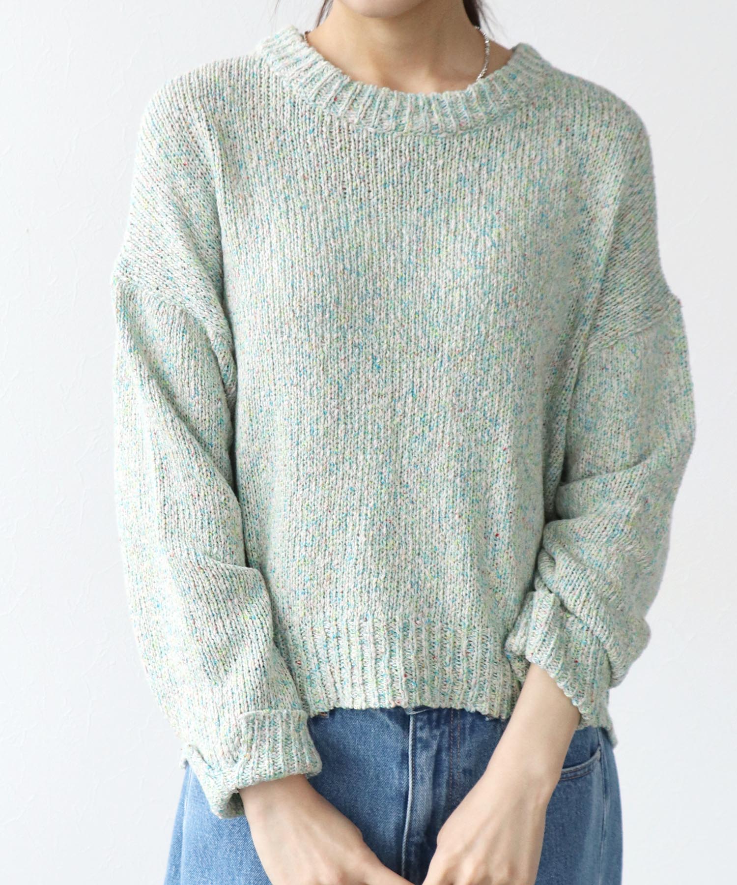 カラーネップローゲージプルオーバー