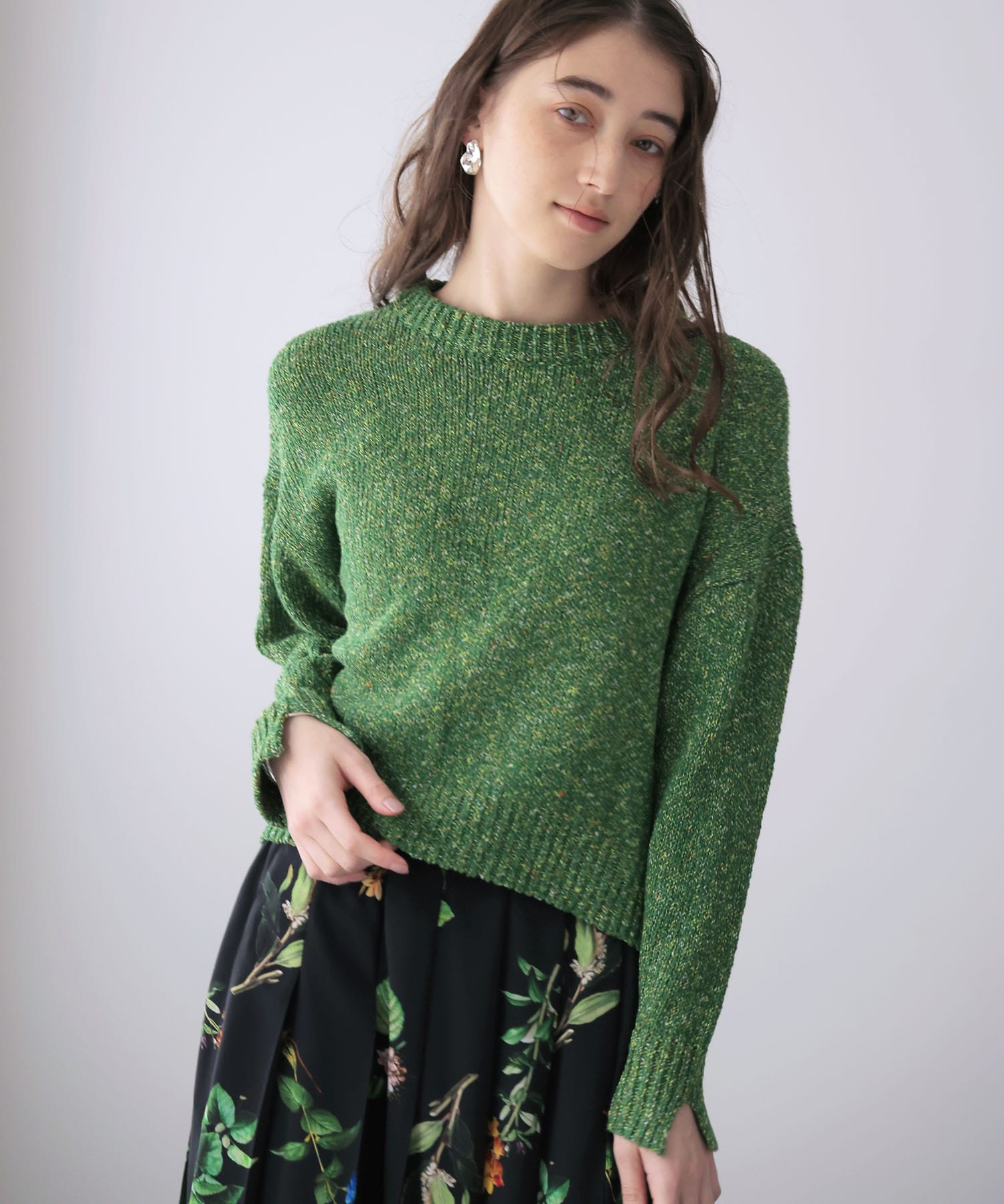 カラーネップローゲージプルオーバー