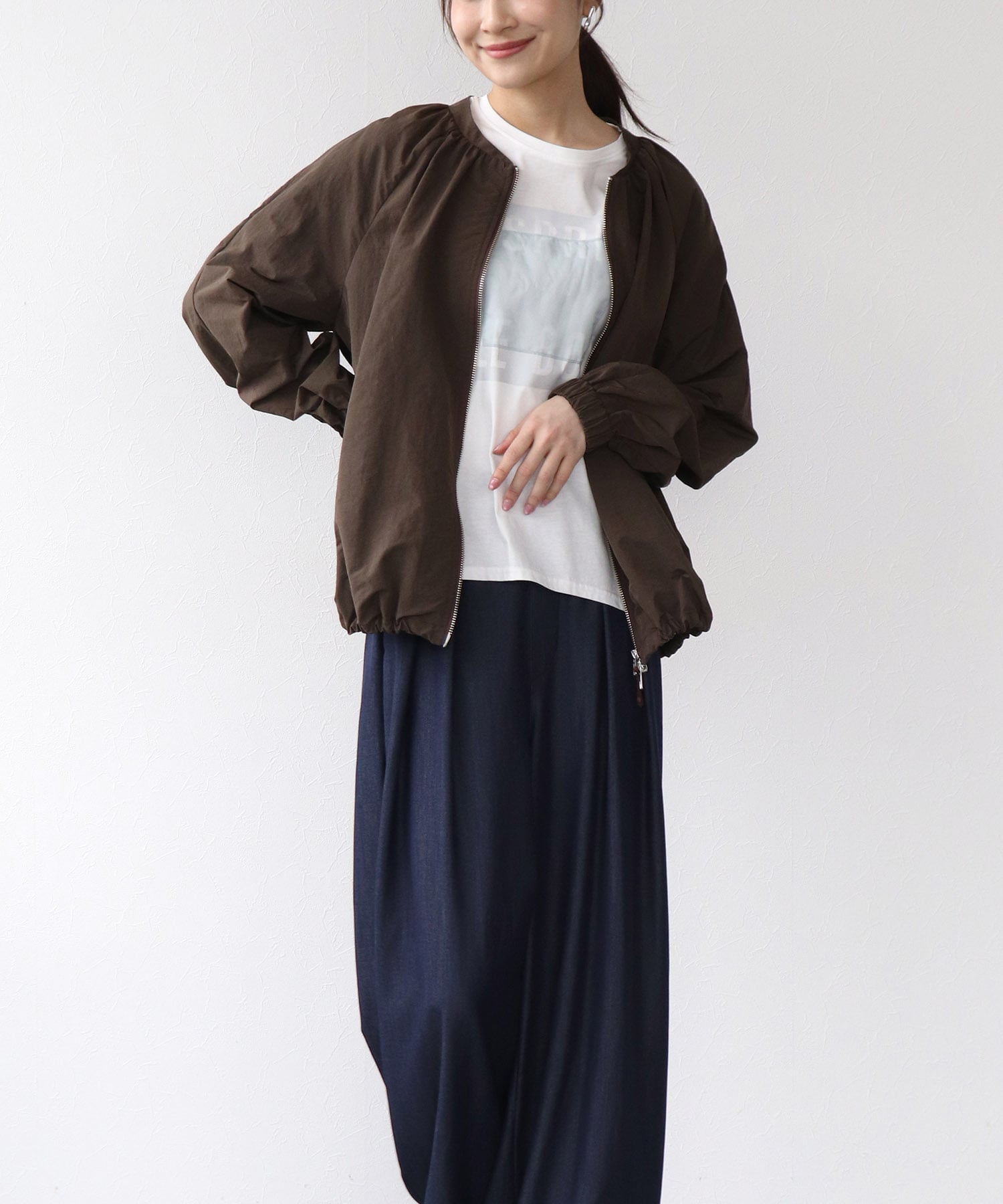 シャカナイロンブルゾン