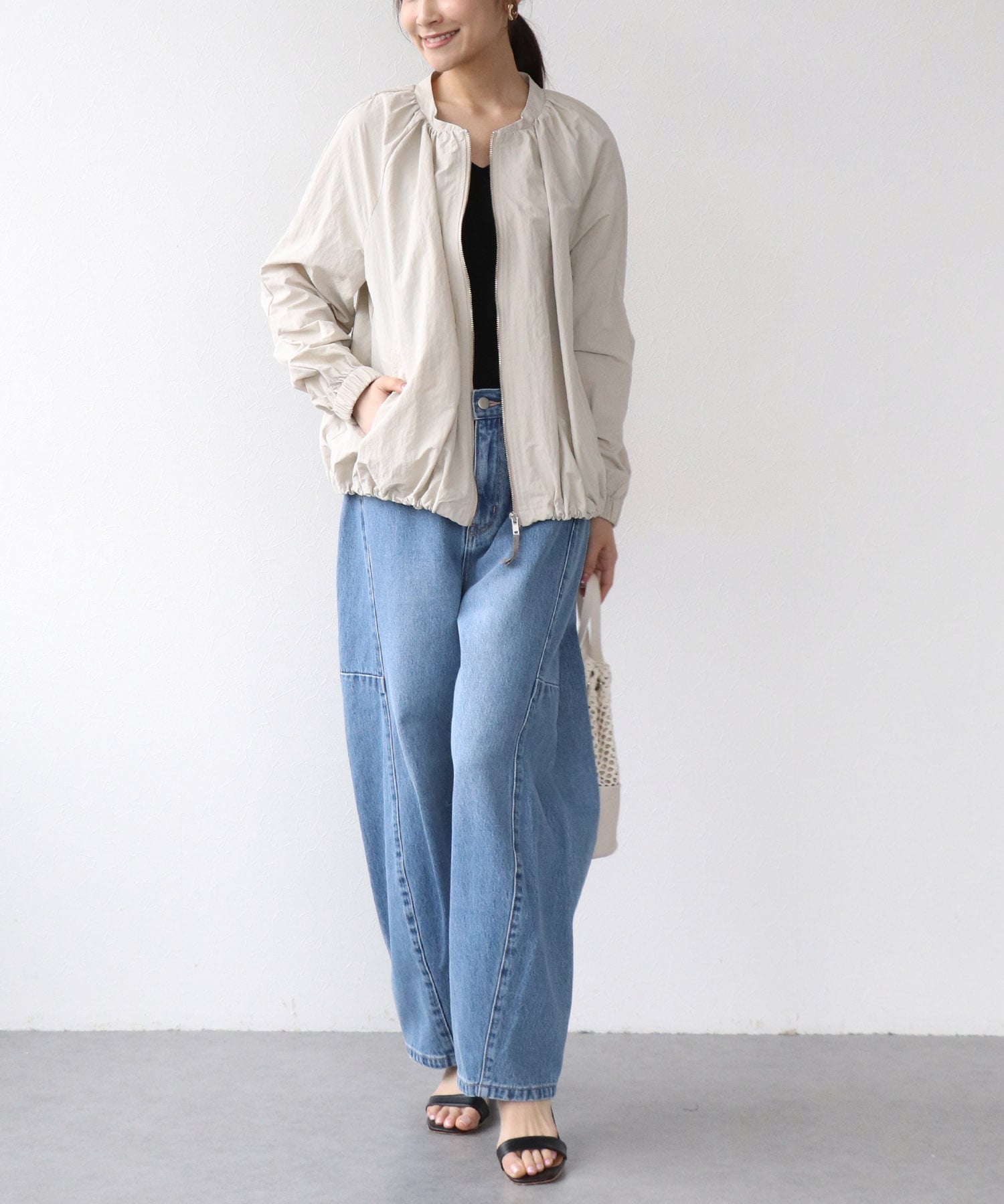 シャカナイロンブルゾン