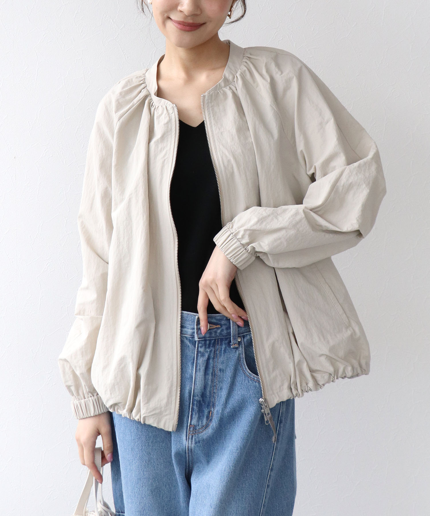 シャカナイロンブルゾン