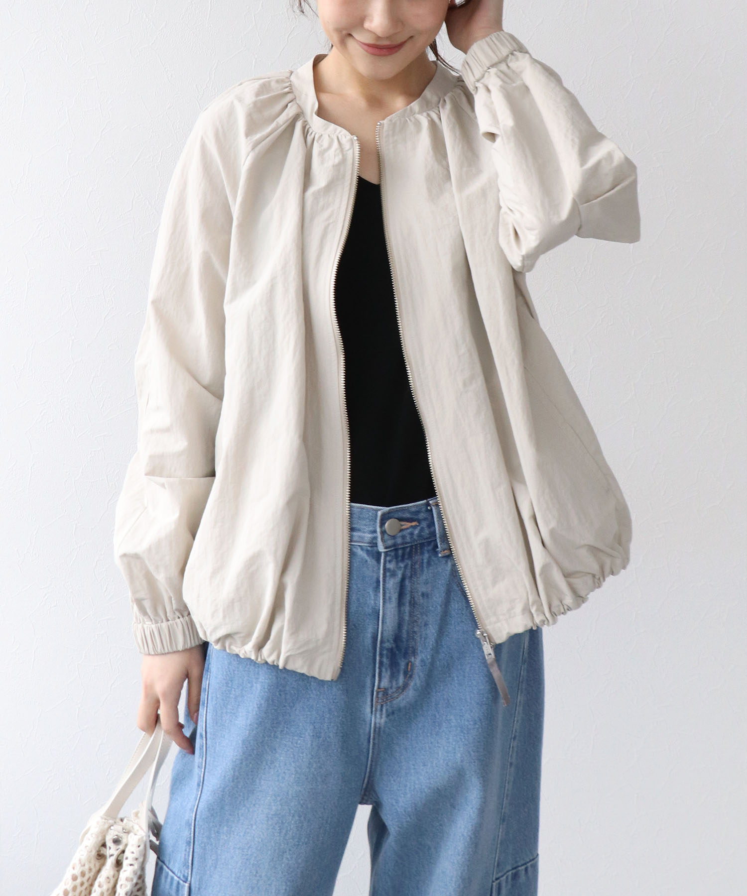 シャカナイロンブルゾン