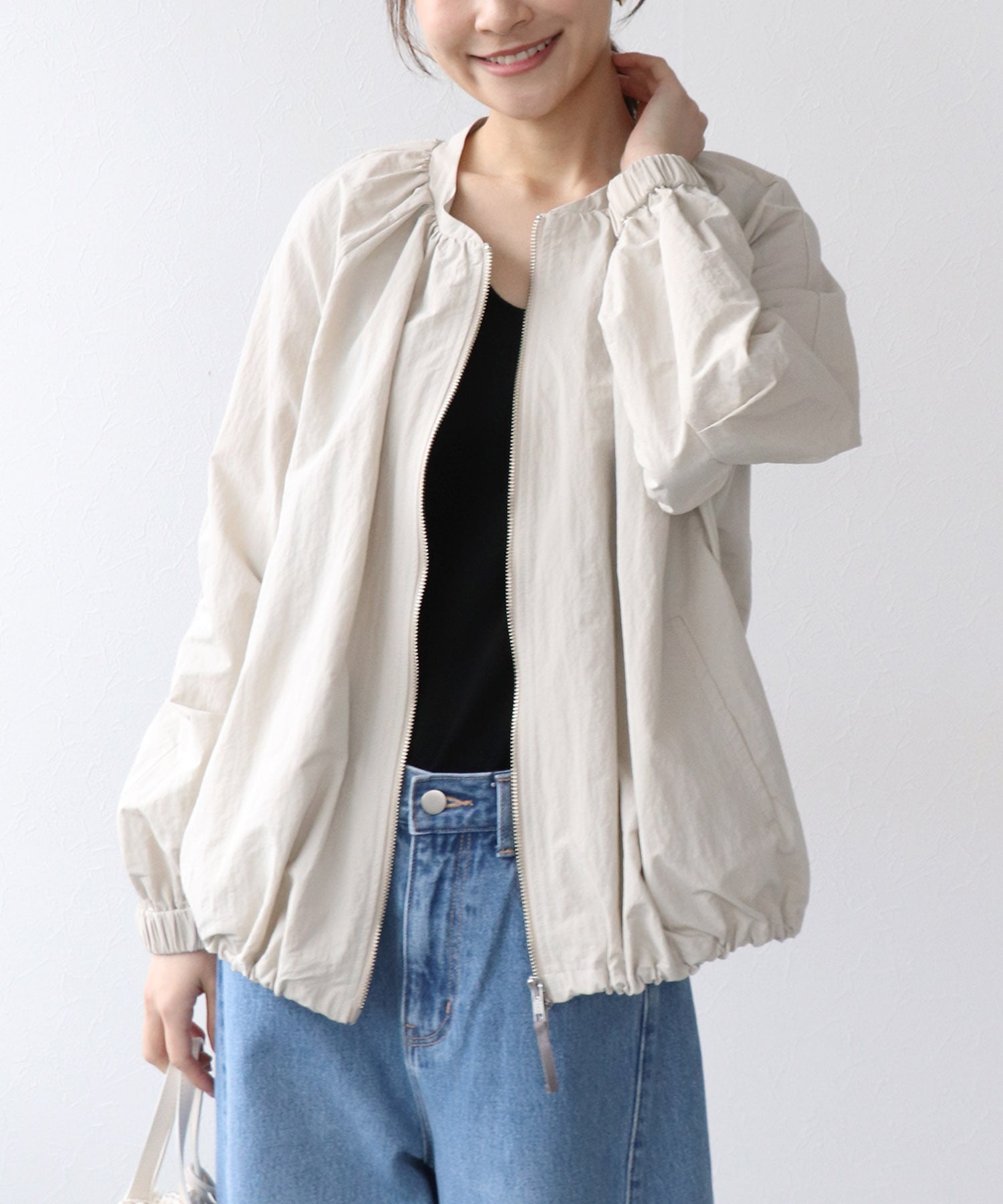 シャカナイロンブルゾン