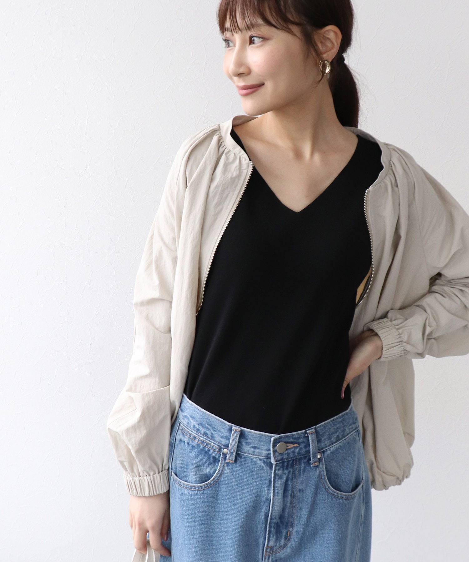 シャカナイロンブルゾン