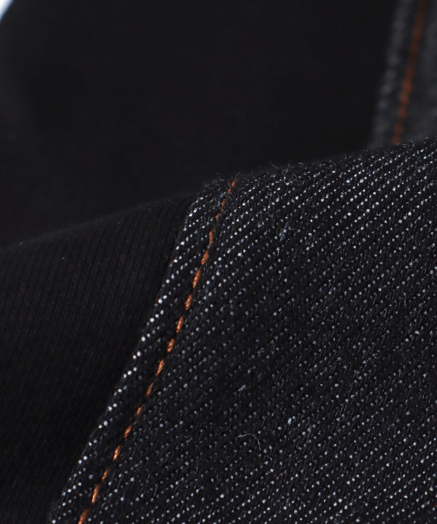 デニム×裏毛ワイドパンツ