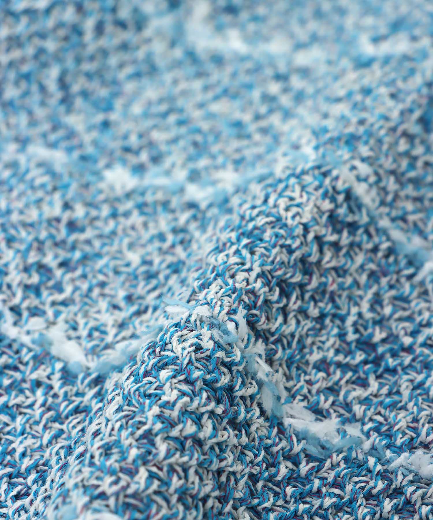 和紙ボーダーフリンジカーディガン