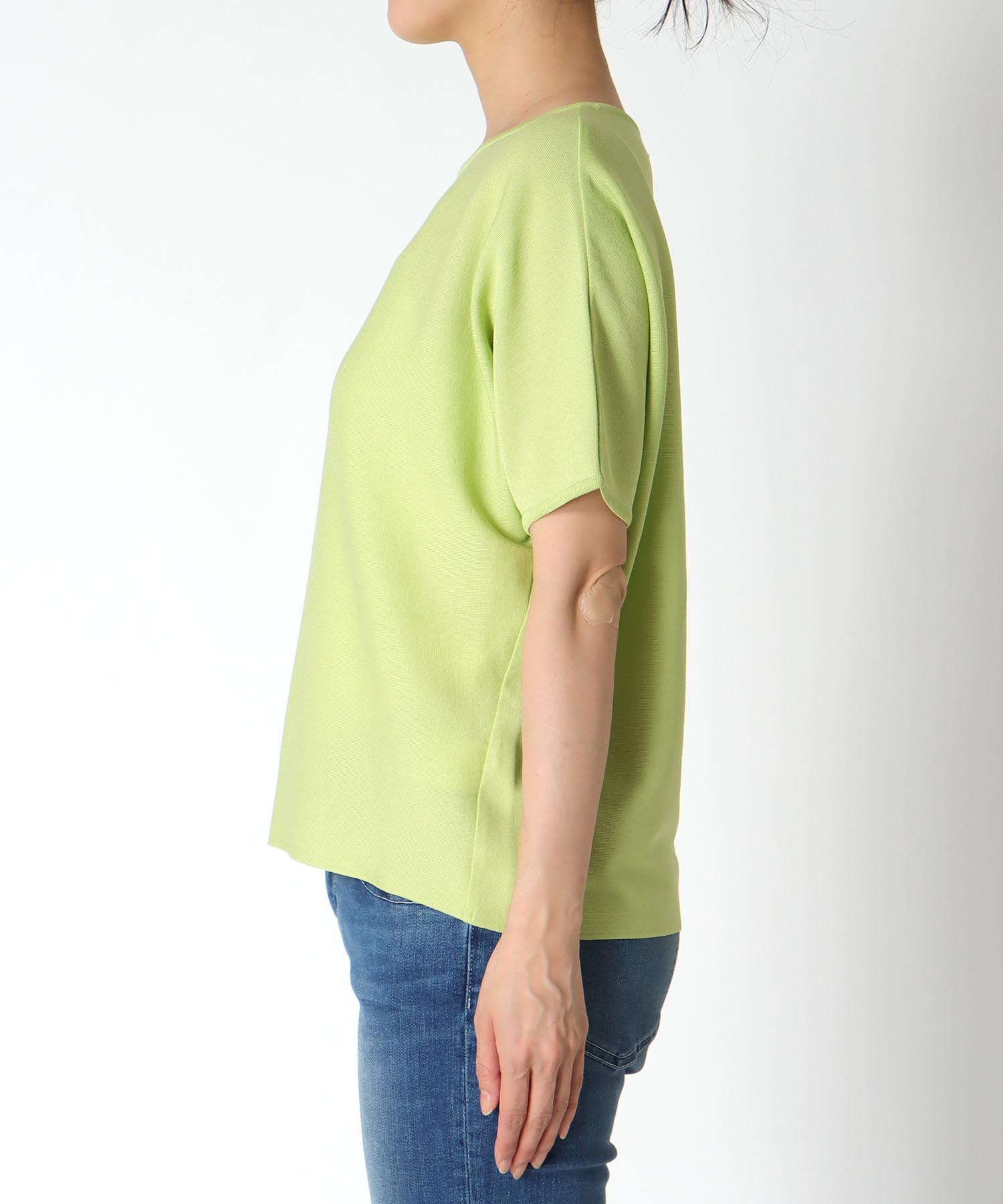 デオドラント加工ハイゲージ半袖ニット