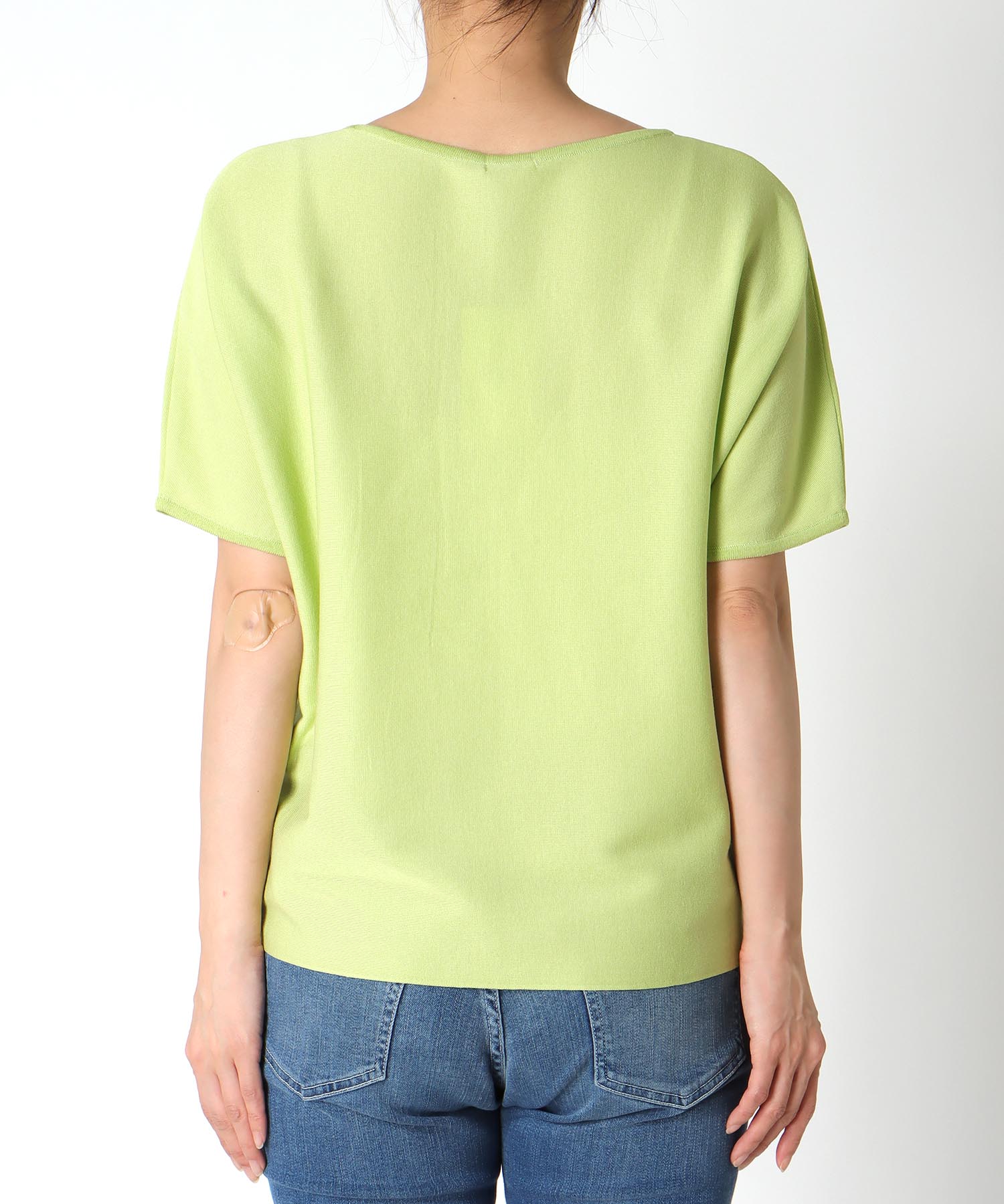 デオドラント加工ハイゲージ半袖ニット