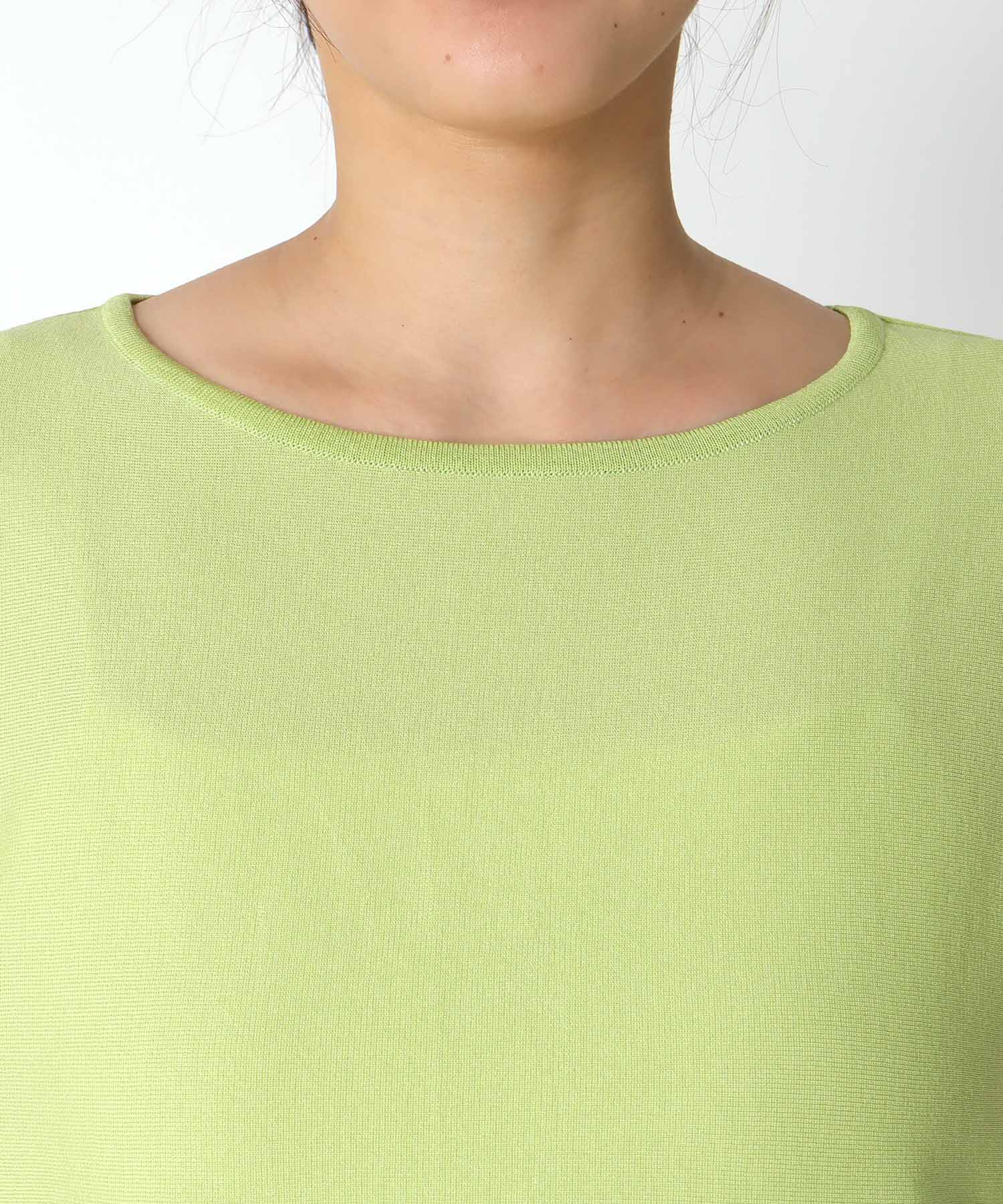 デオドラント加工ハイゲージ半袖ニット