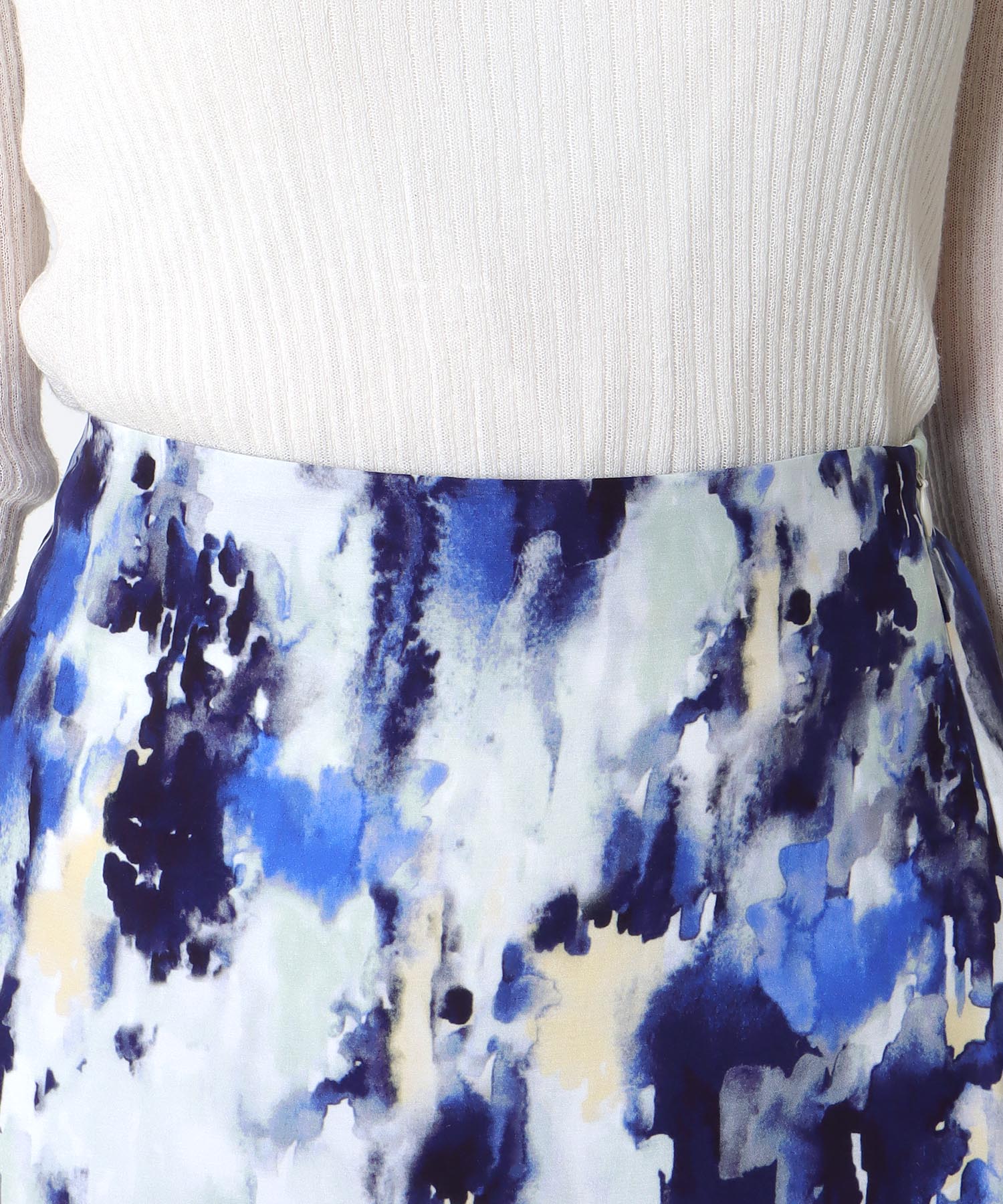 AMARAペイントプリントAラインスカート