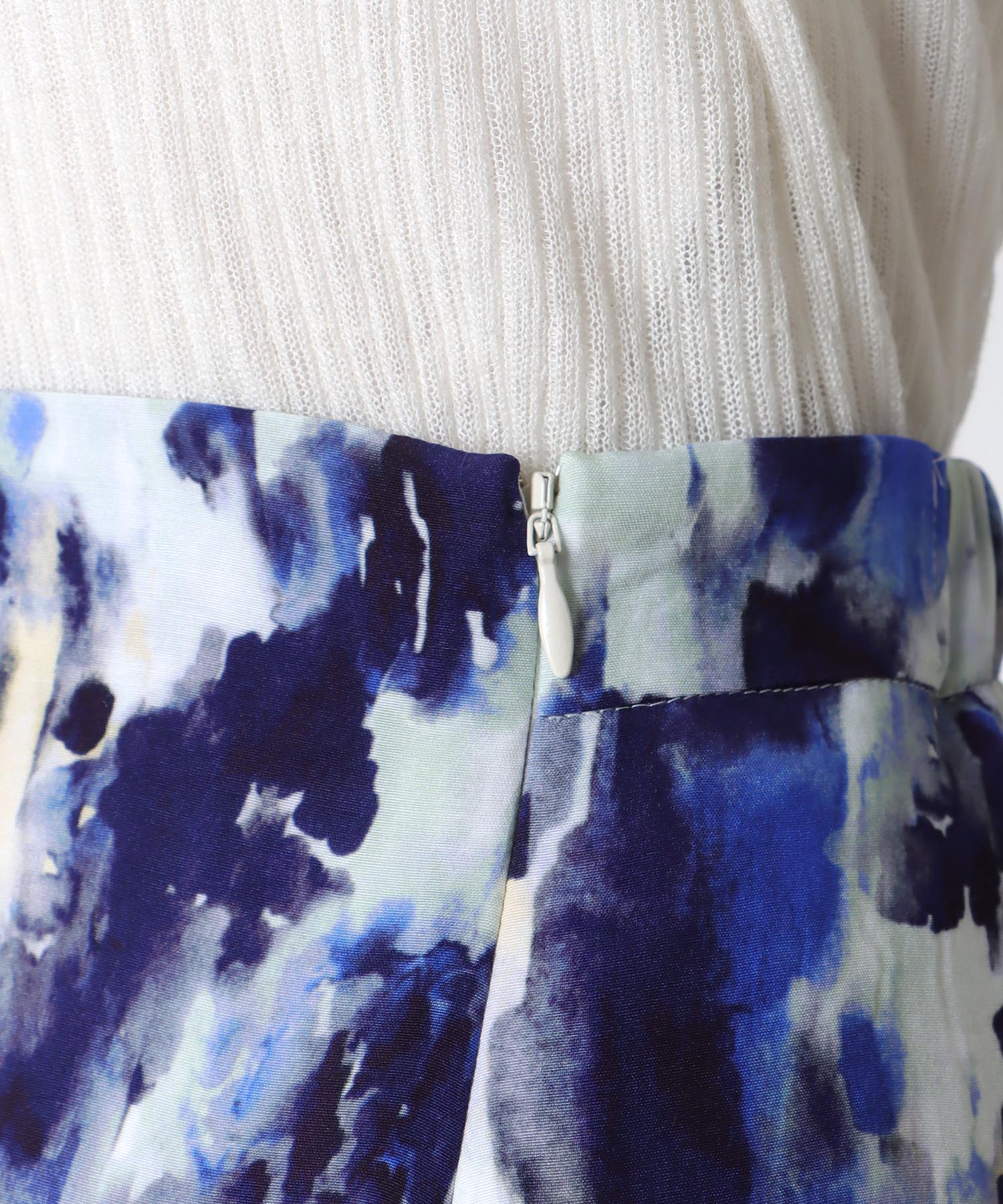 AMARAペイントプリントAラインスカート