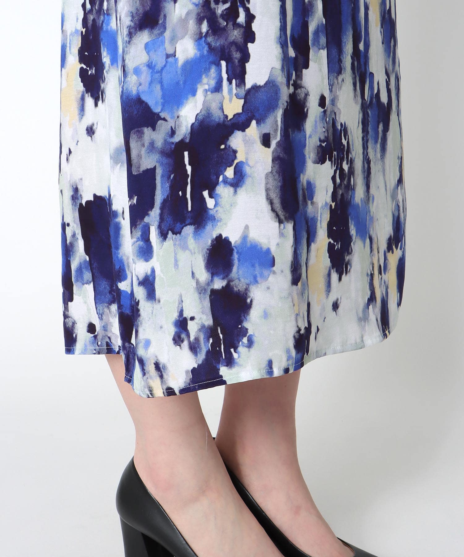 AMARAペイントプリントAラインスカート