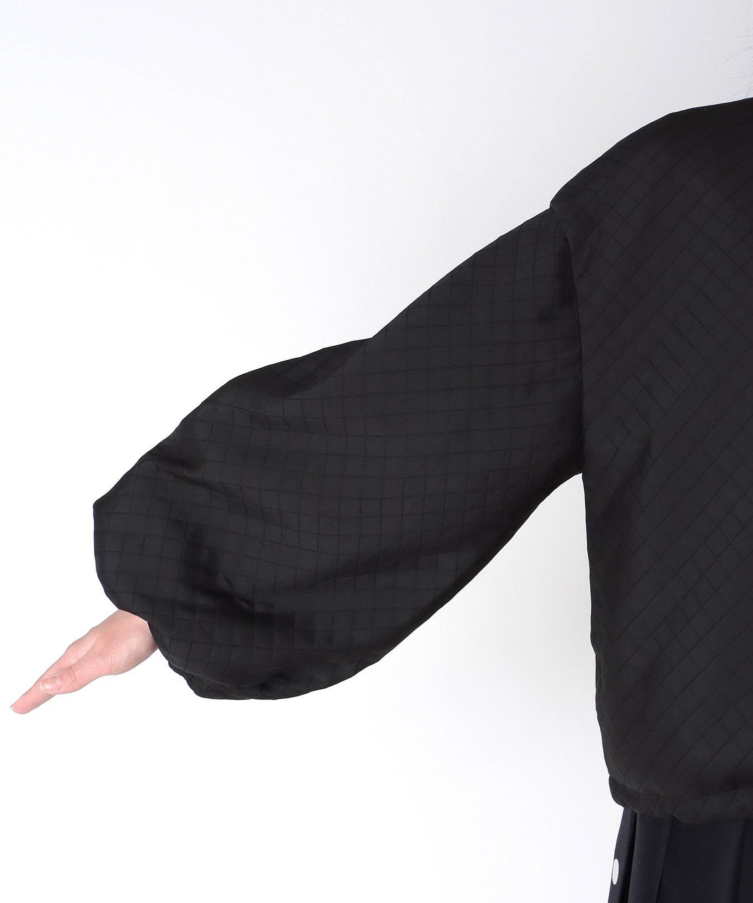 キルティングボリュームスリーブブルゾン