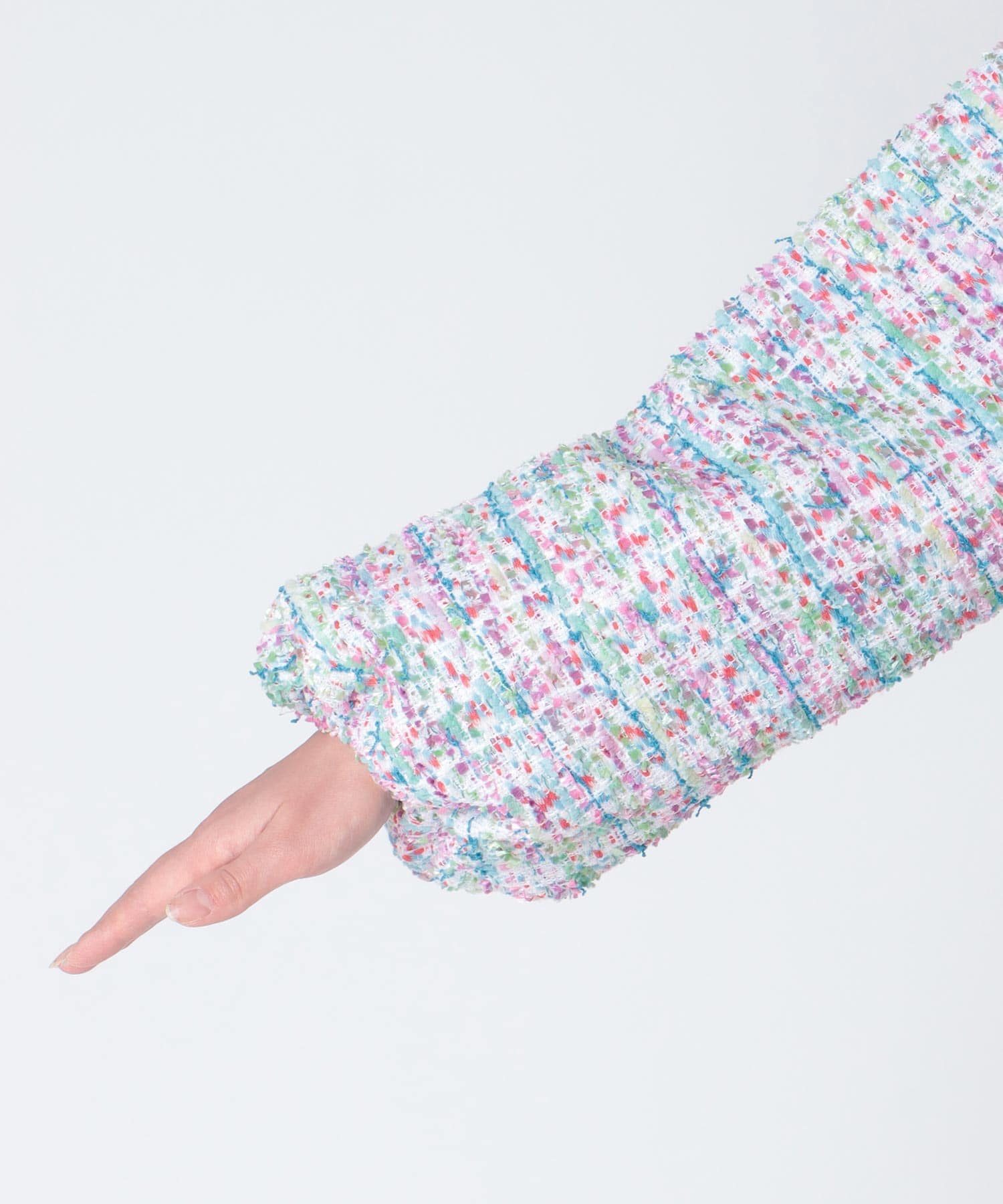 ツィードボリュームスリーブブルゾン