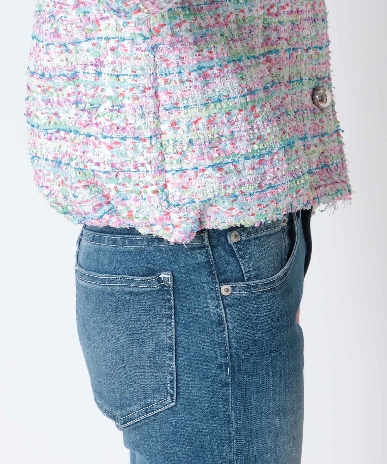 ツィードボリュームスリーブブルゾン