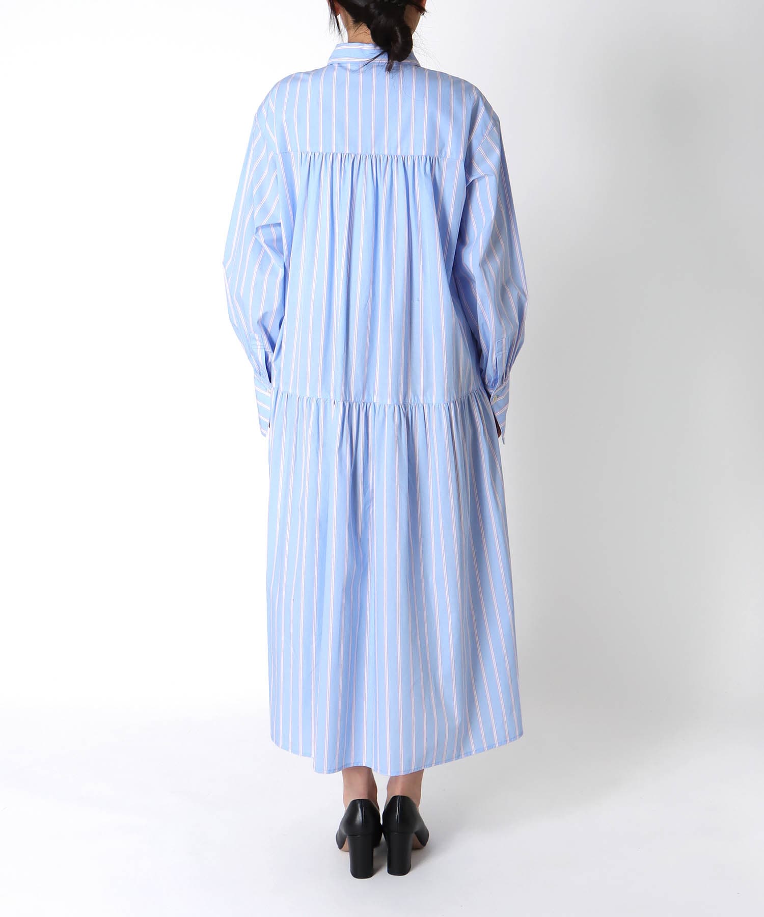 ストライプティアードワンピース