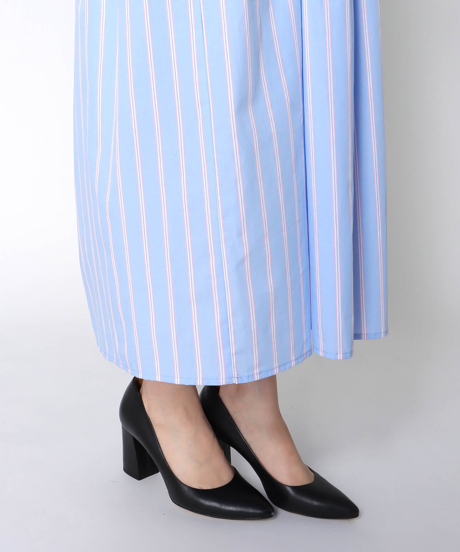 ストライプティアードワンピース