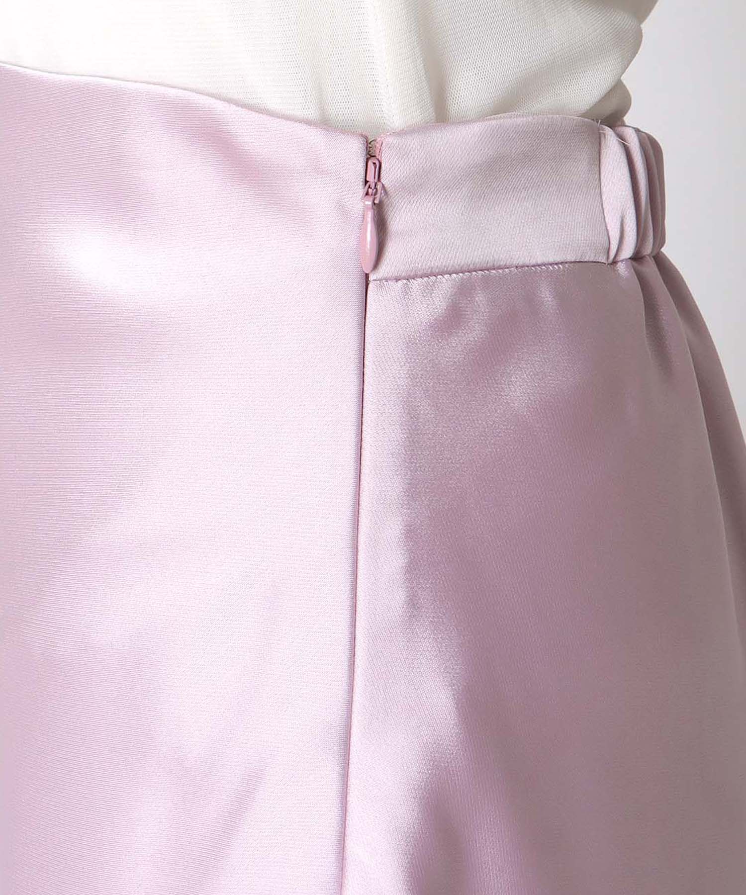 サテン×レース バイアススカート