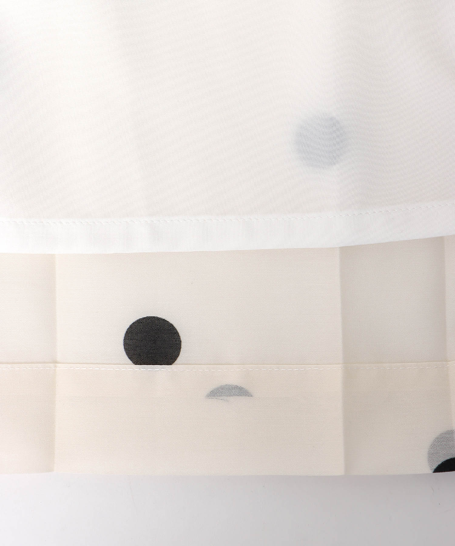 ドット柄プリーツスカート