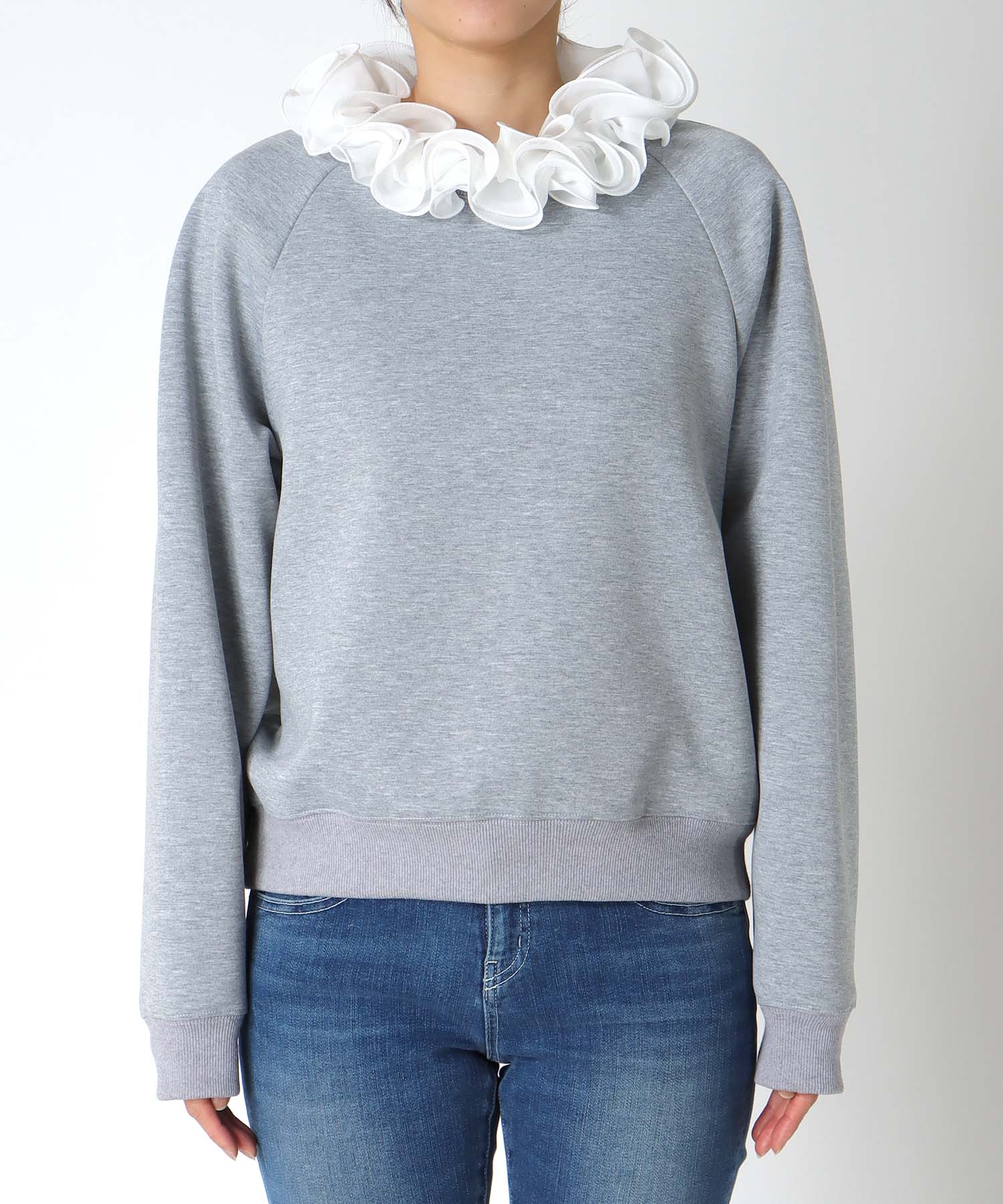 フリル衿付きダンボールトップス