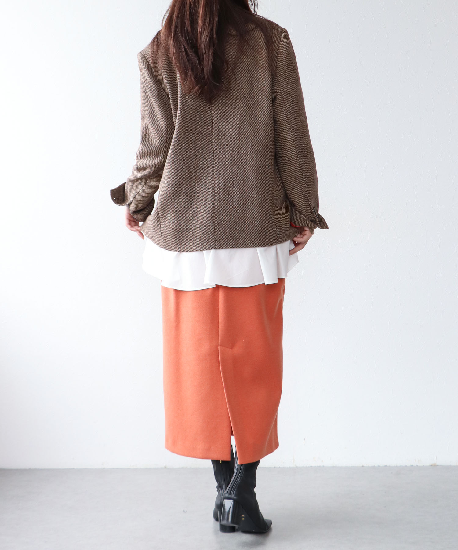 シャツヘム付きリラックスジャケット