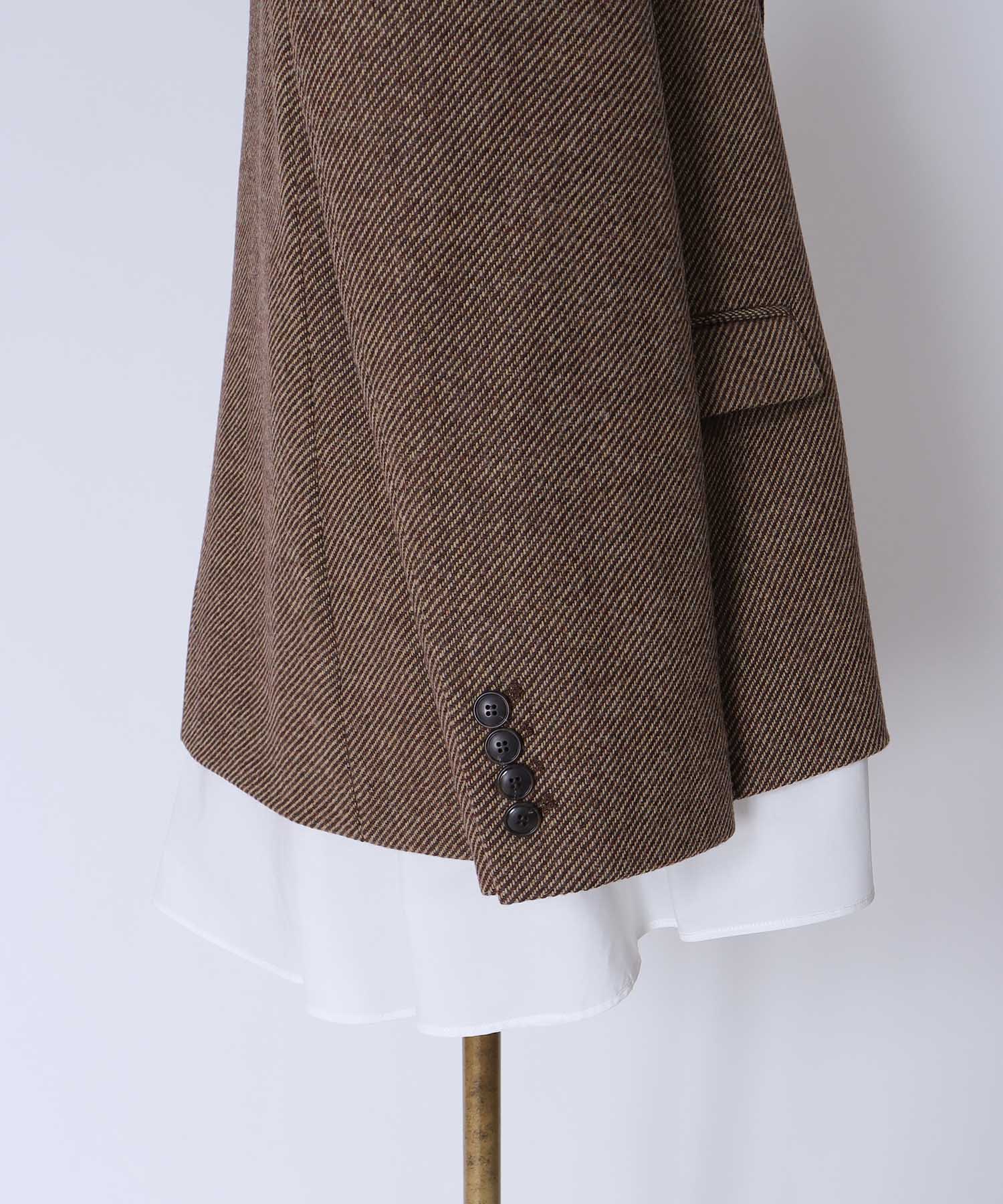 シャツヘム付きリラックスジャケット