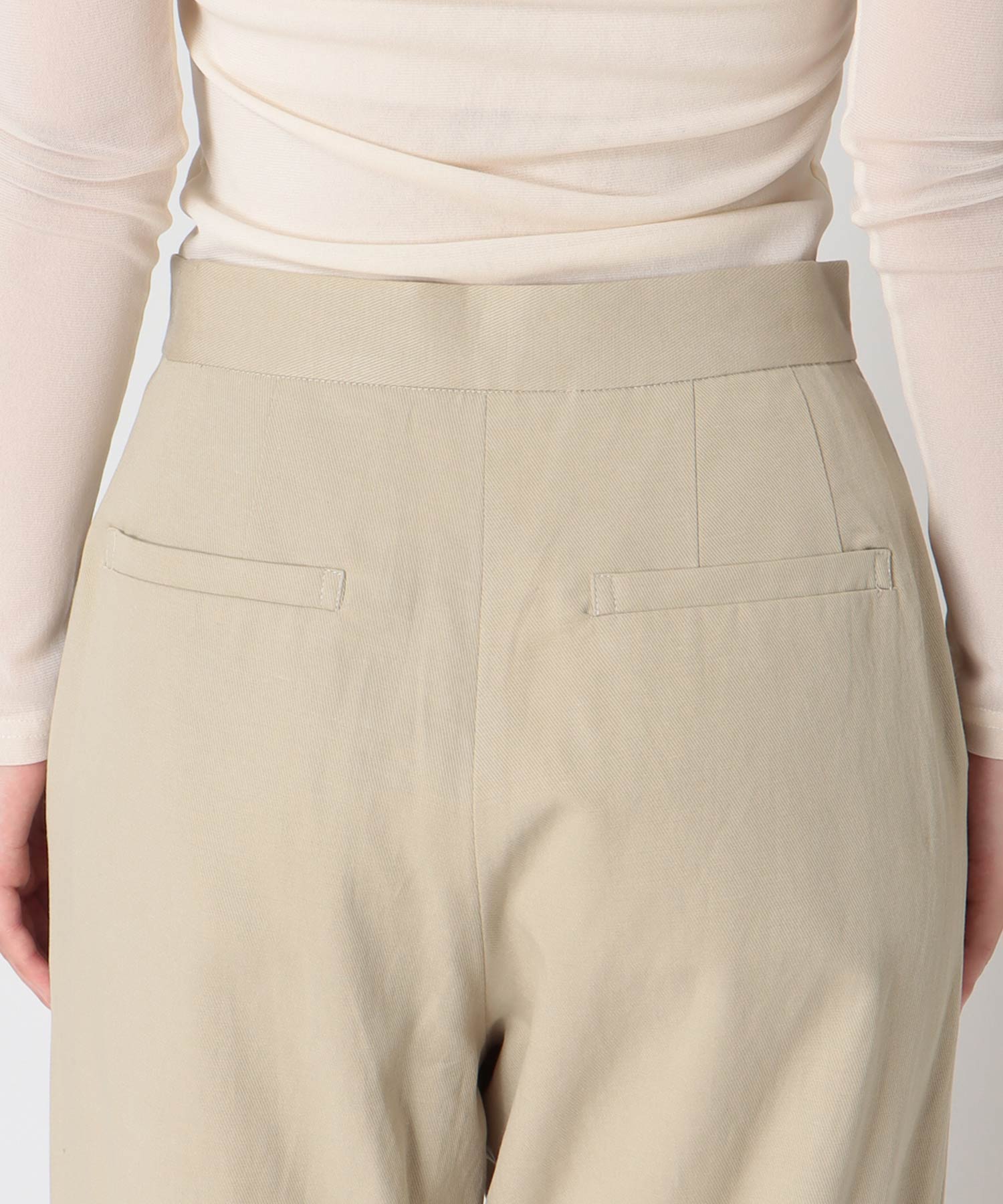 とろみツイルアシメタックパンツ