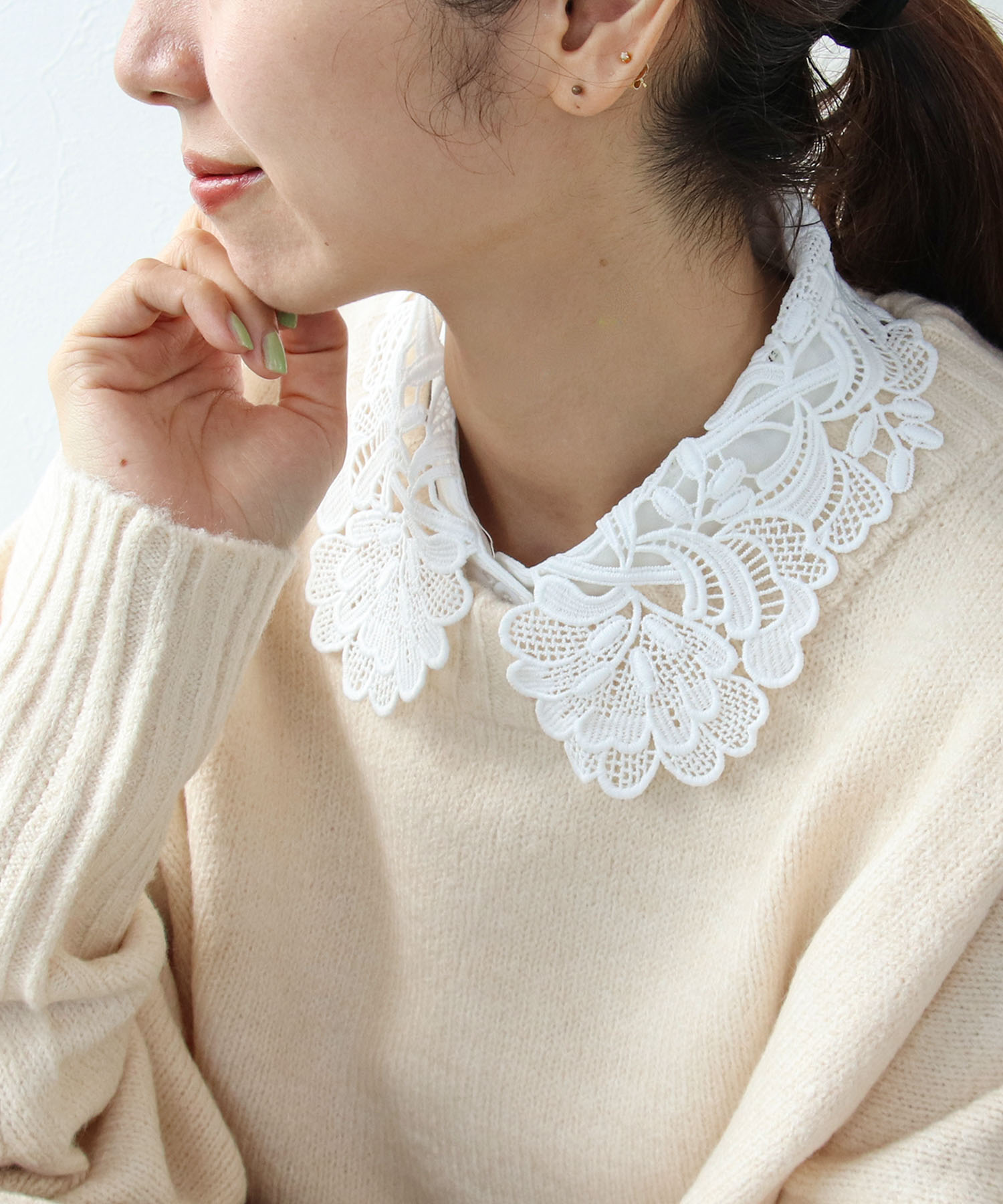 レース付け襟 | AND ON JIONE STORE（アンドオン）ジオン商事公式  