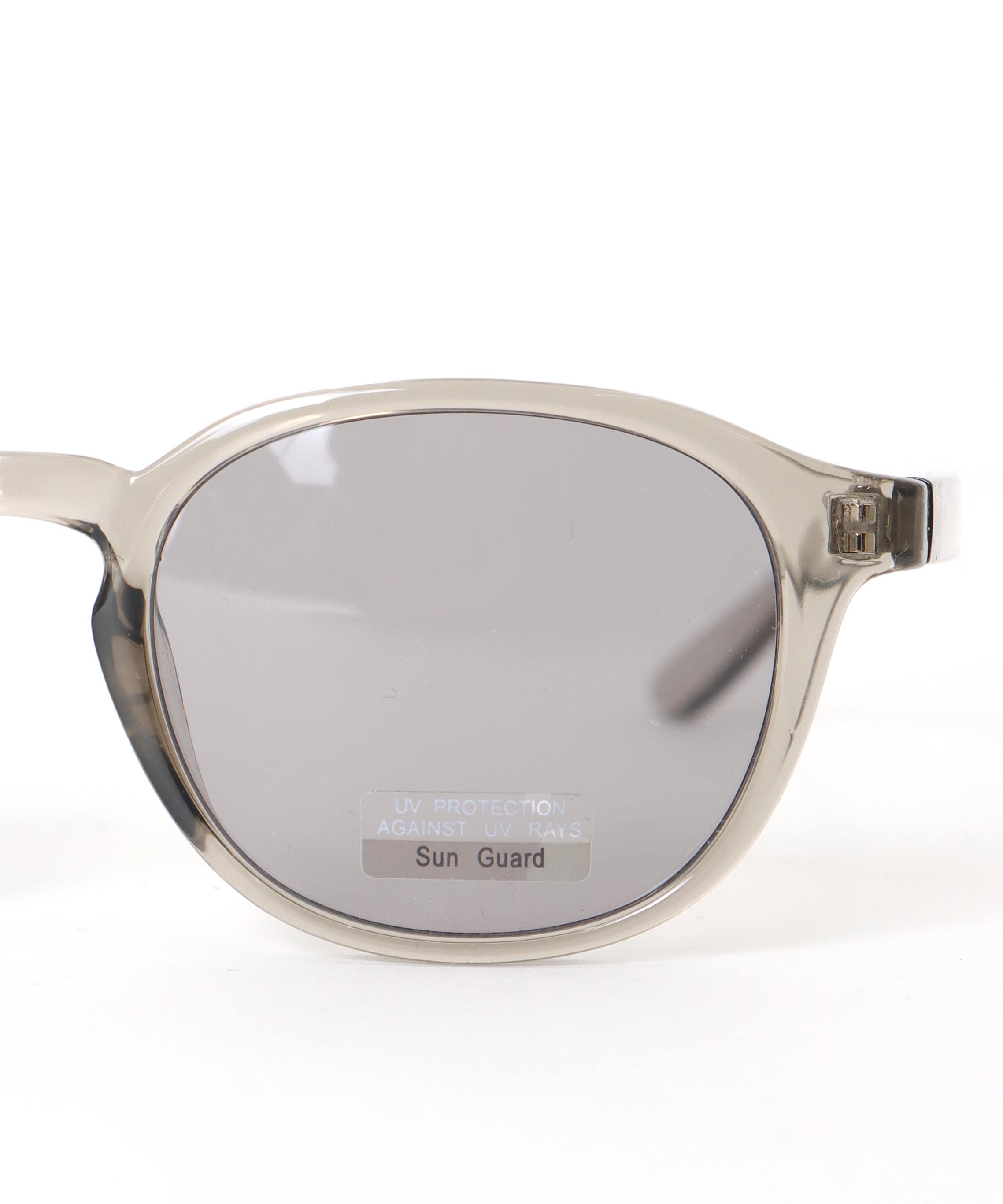 ブラウンフレームクリアサングラス《UVカット99%以上》