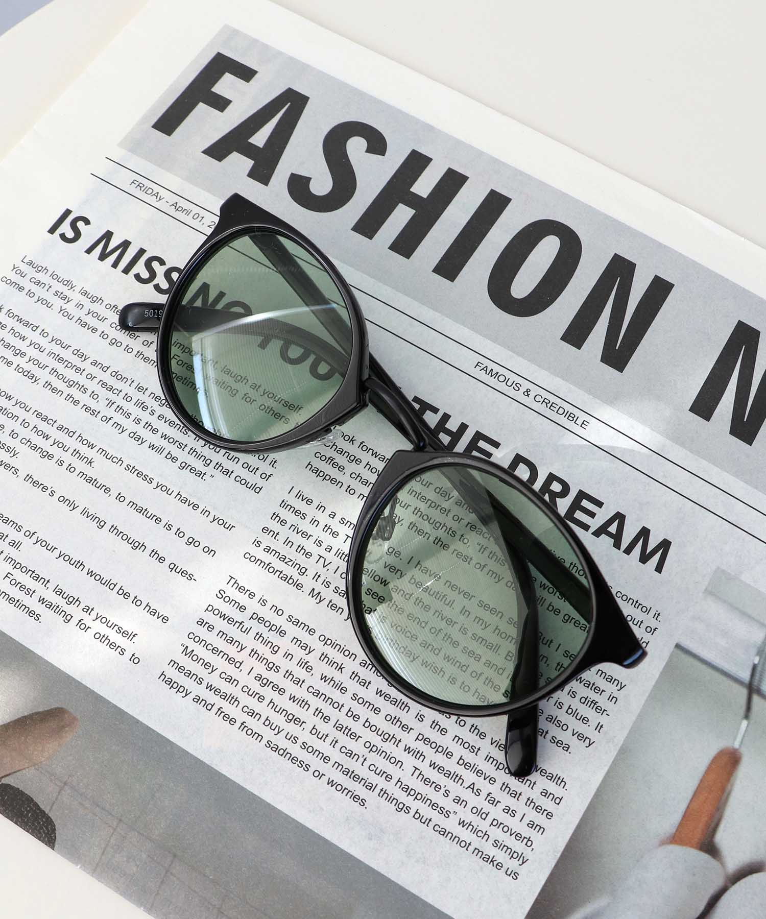 ボストンシェイプサングラス《紫外線透過率1%未満》