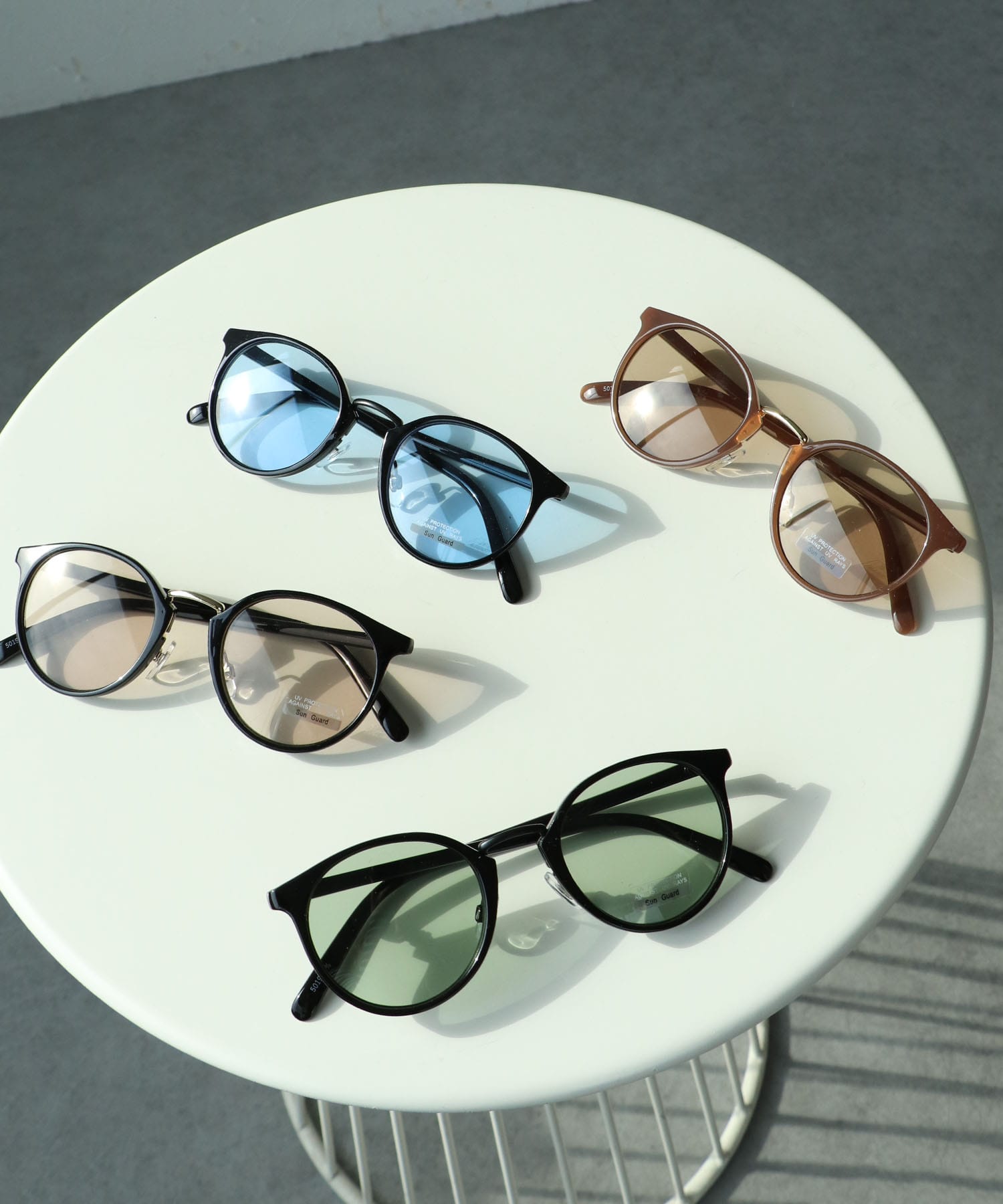 ボストンシェイプサングラス《紫外線透過率1%未満》