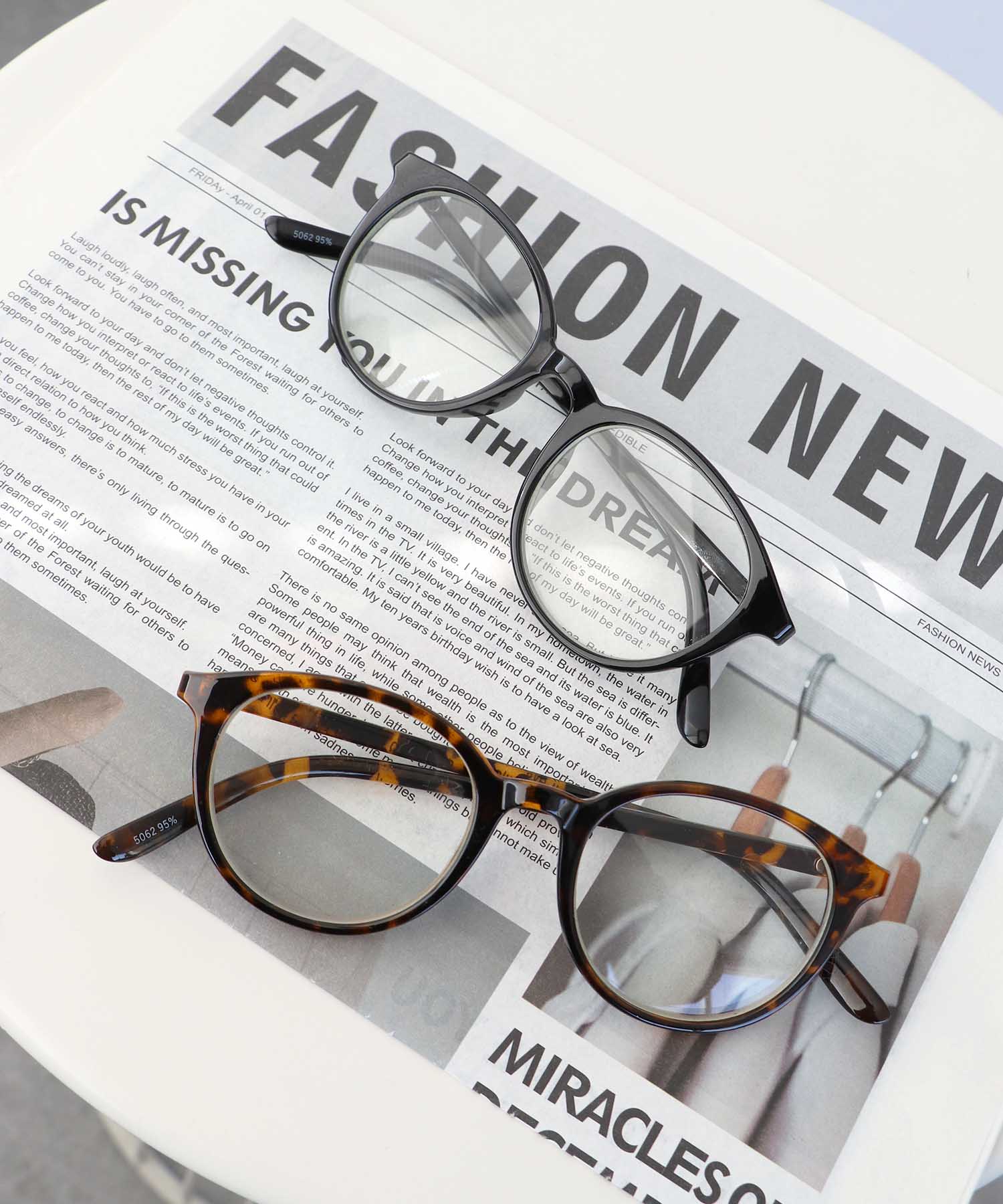 シンプルクリアサングラス《紫外線透過率1%未満》