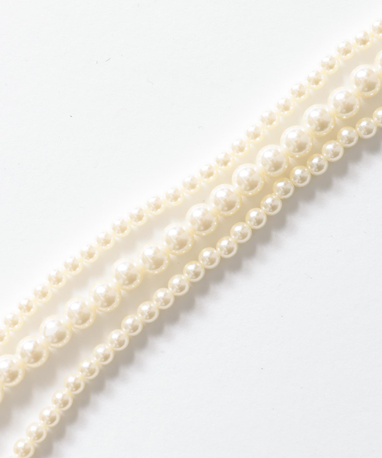 3Way3連パールネックレス