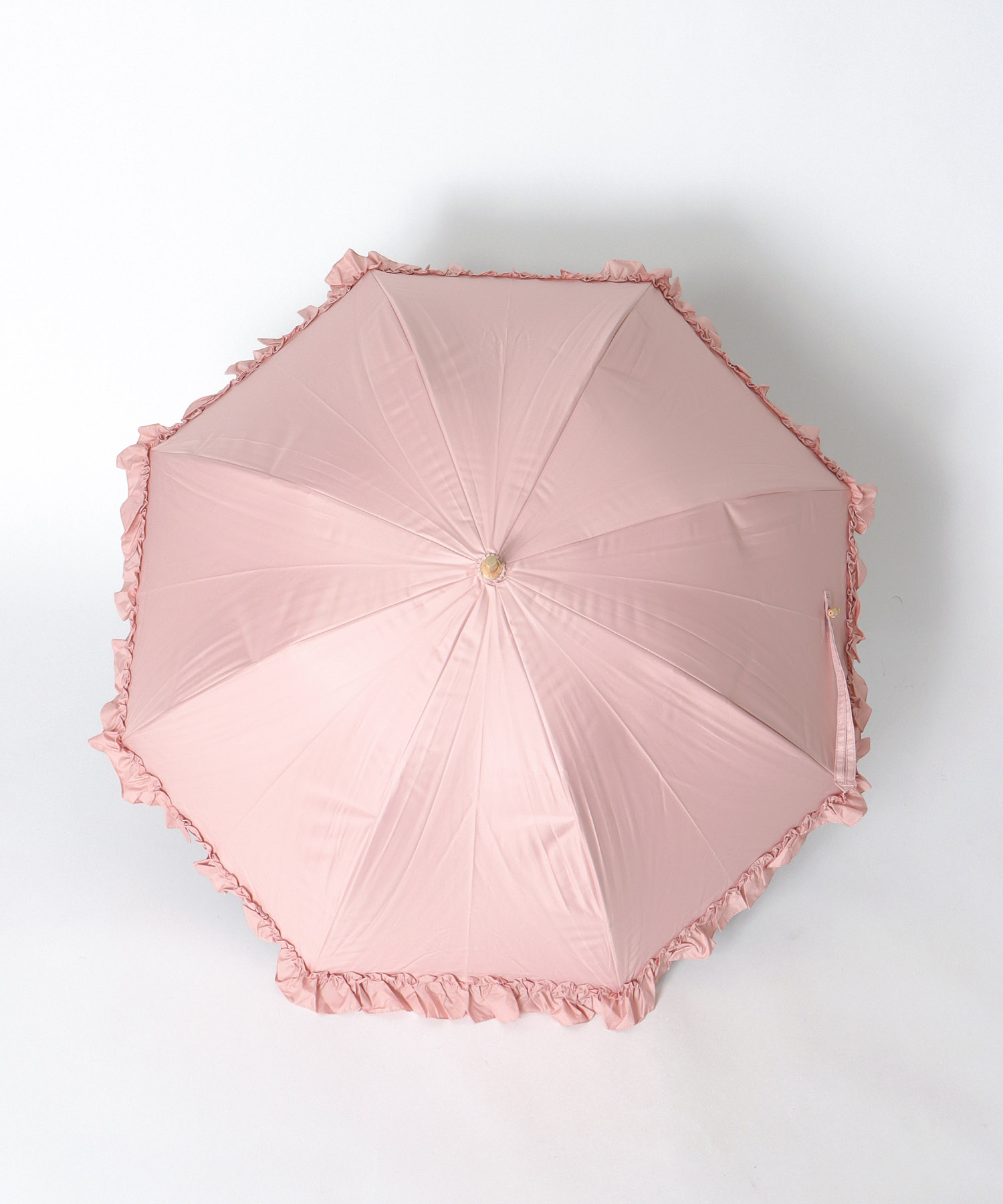 【pink trick / ピンクトリック】【長傘】フリル完全遮光長傘（晴雨兼用）