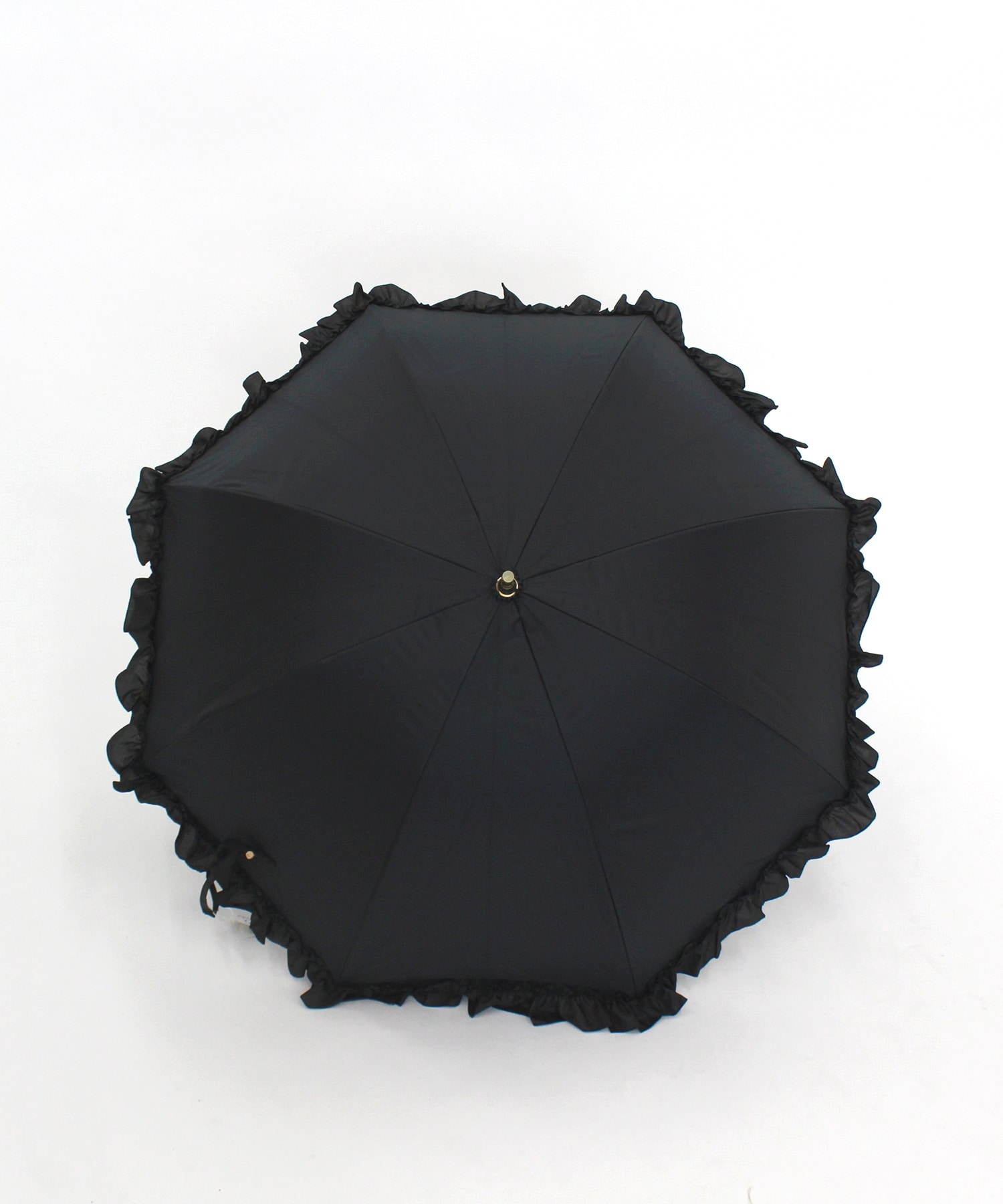 【pink trick / ピンクトリック】【長傘】フリル完全遮光長傘（晴雨兼用）