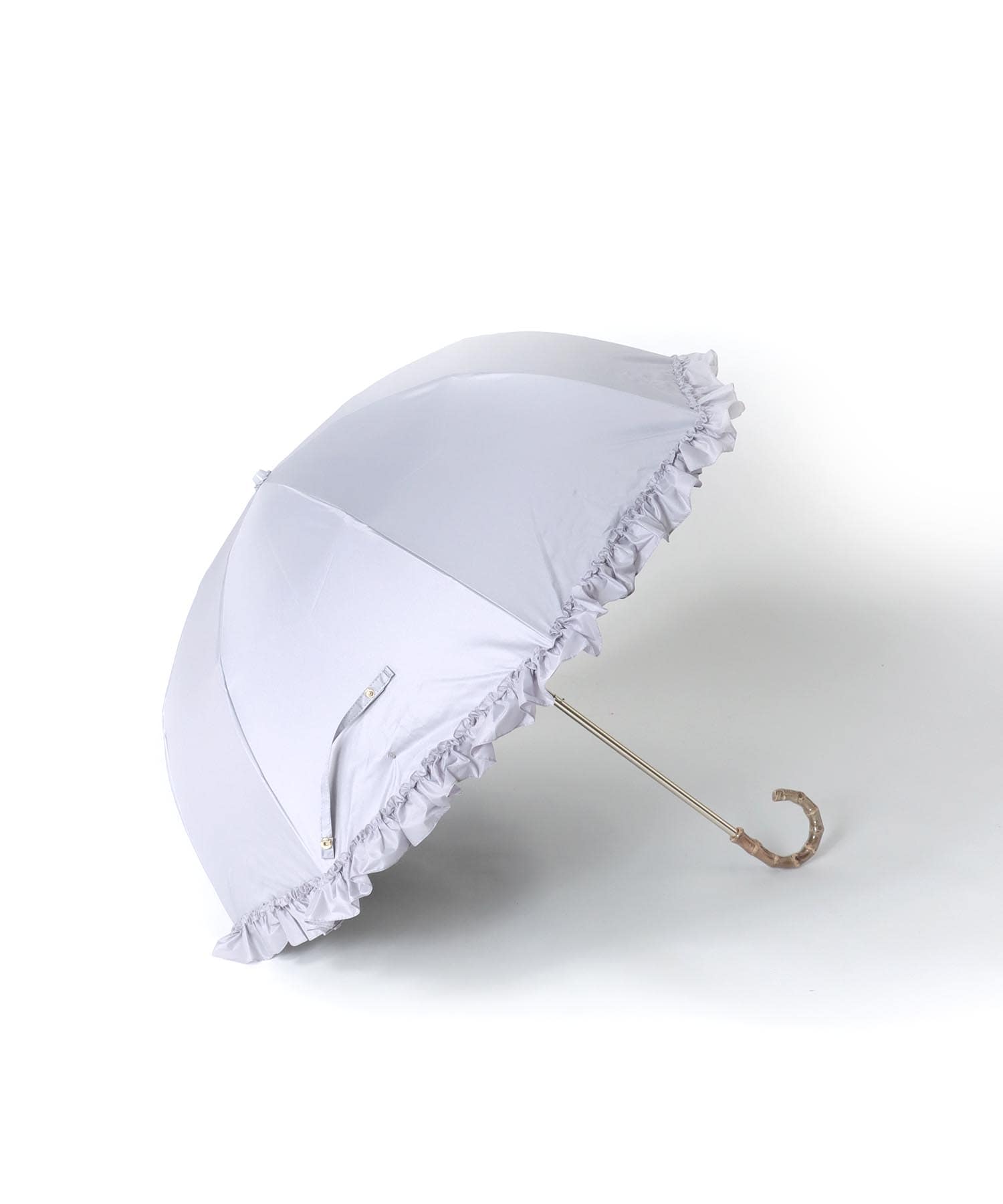 【WEB限定発売】フリル完全遮光2段折傘（晴雨兼用）