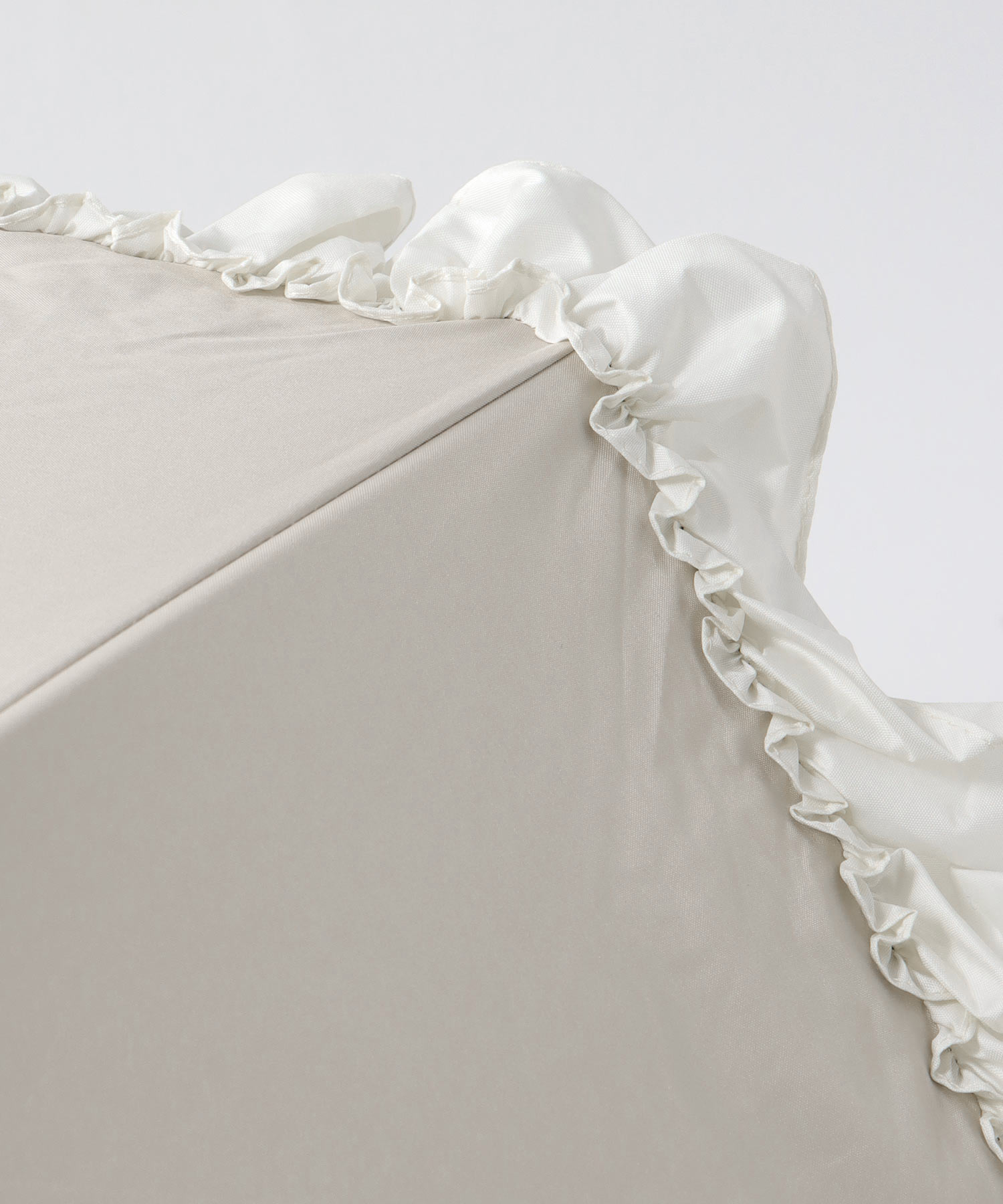 【WEB限定発売】【pink trick】フリル完全遮光2段折傘（晴雨兼用）