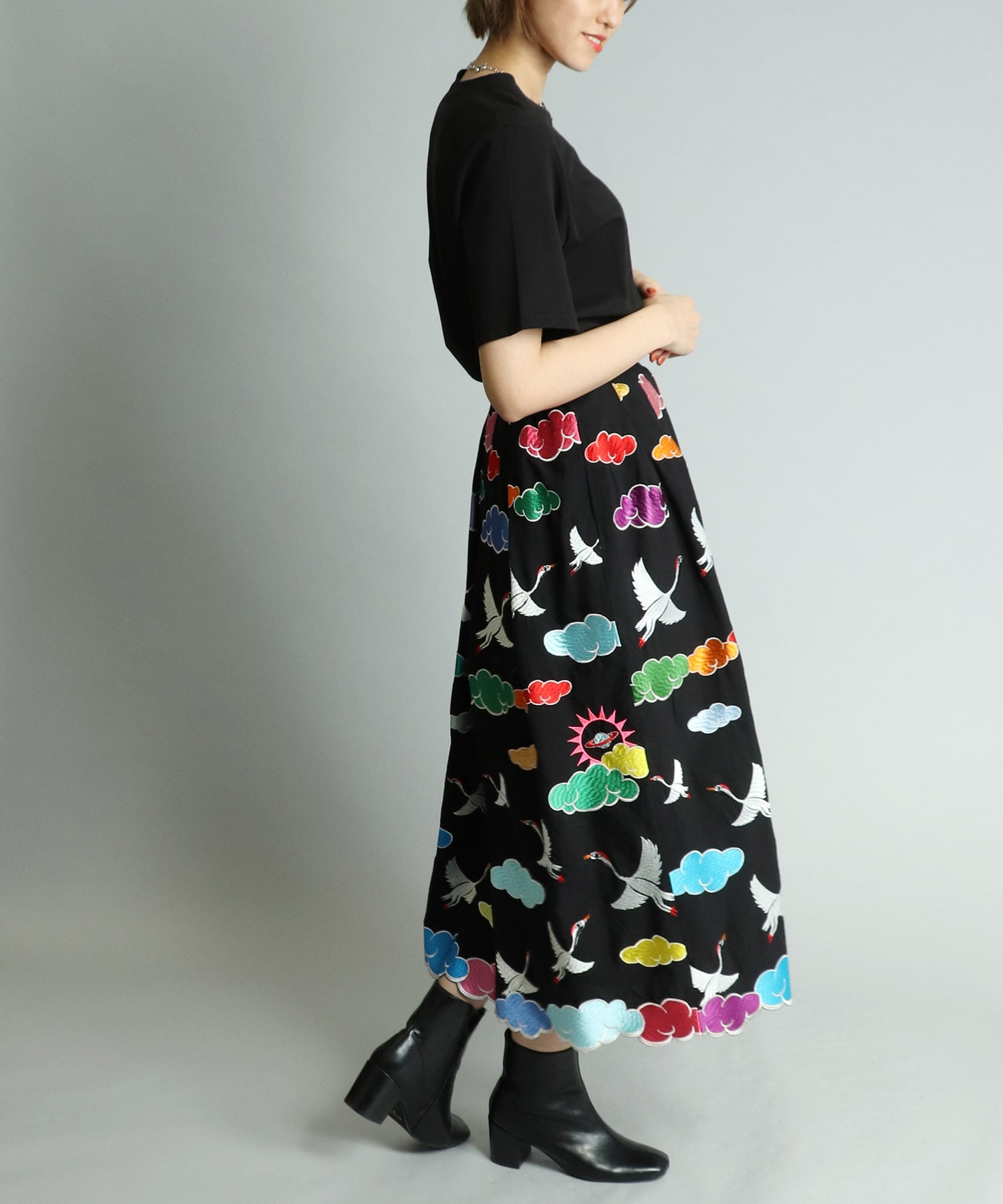 《オンライン限定販売》ULOCO刺繍ロングスカートⅡ