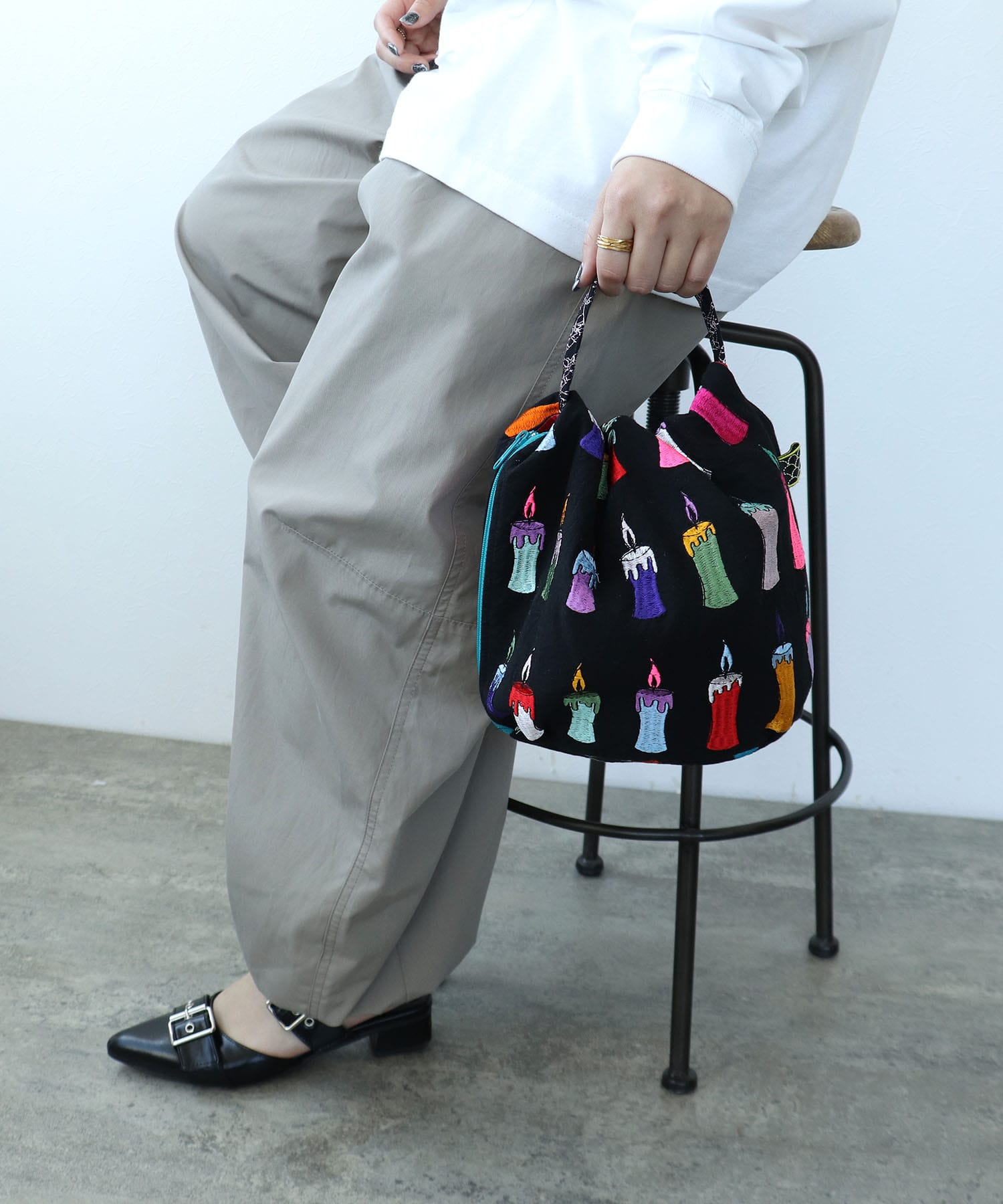 《期間限定WEB予約》ULOCO 刺繍キンチャックバッグ2026