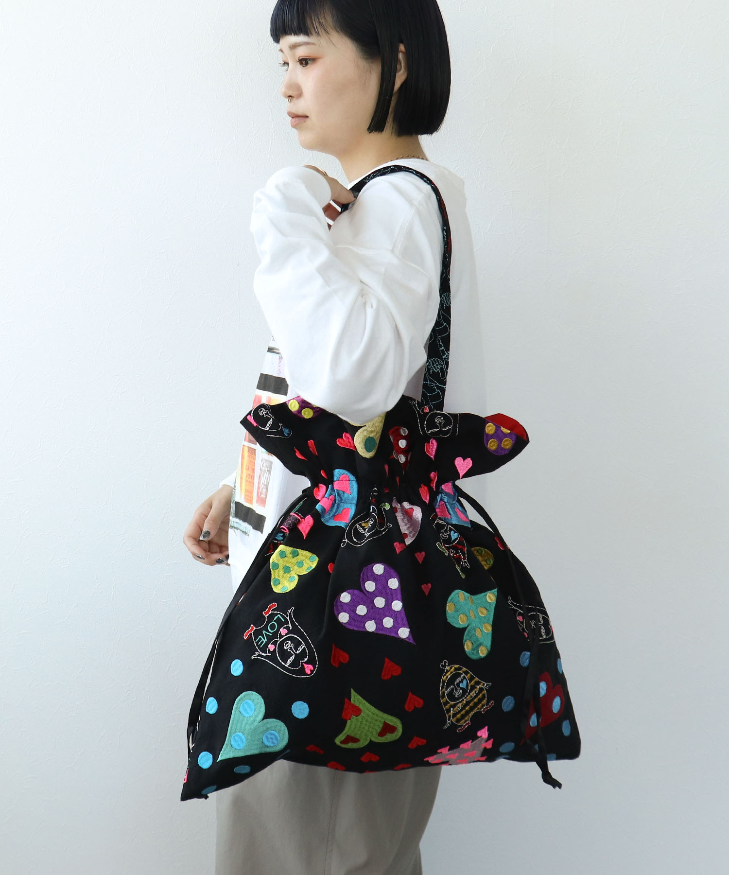 《期間限定WEB予約》ULOCO 刺繍デカ絞りトートバッグ2026