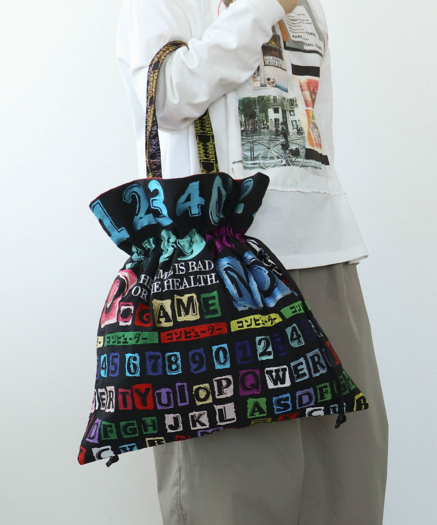 《期間限定WEB予約》ULOCO 刺繍デカ絞りトートバッグ2026
