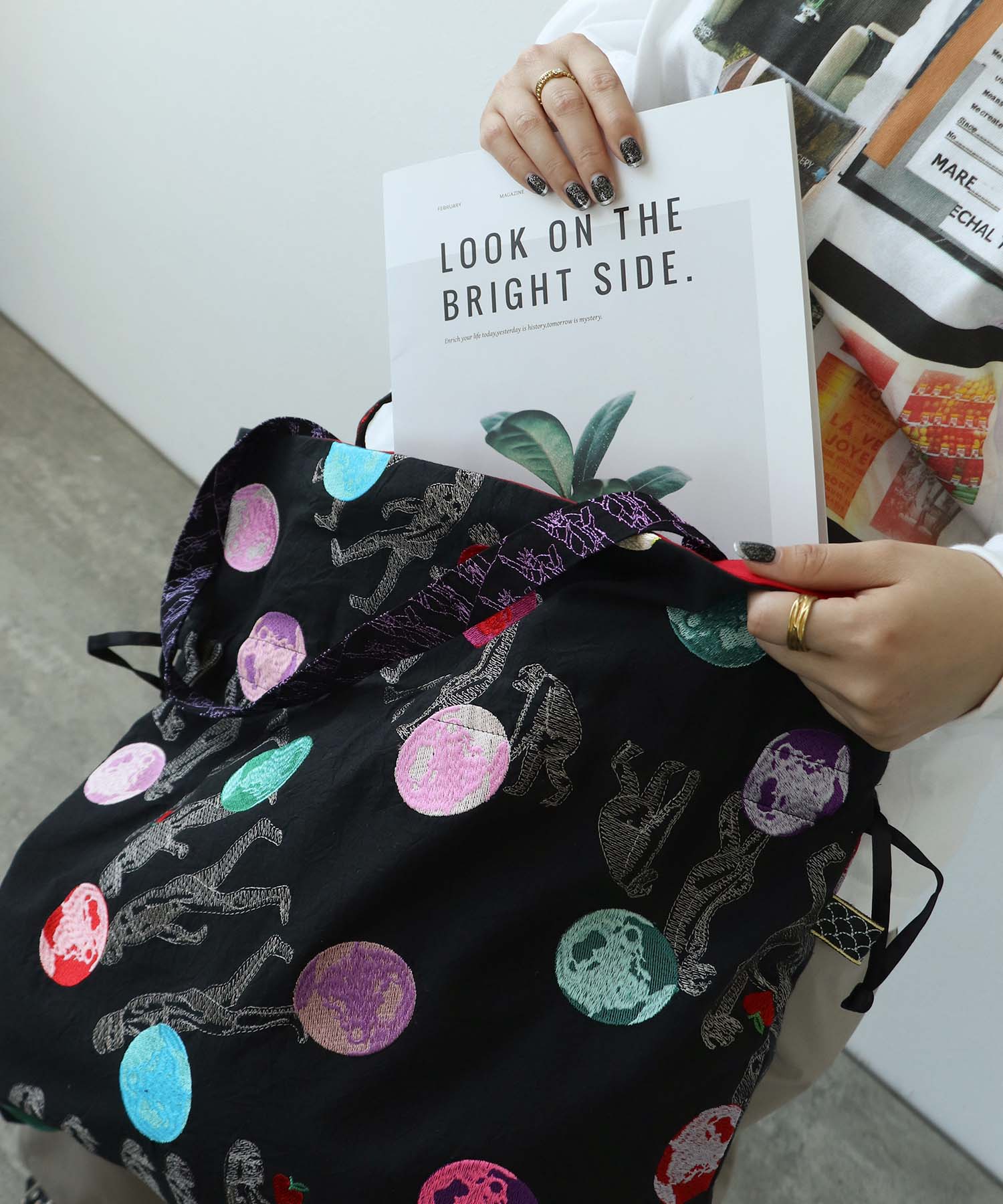 《期間限定WEB予約》ULOCO 刺繍デカ絞りトートバッグ2026