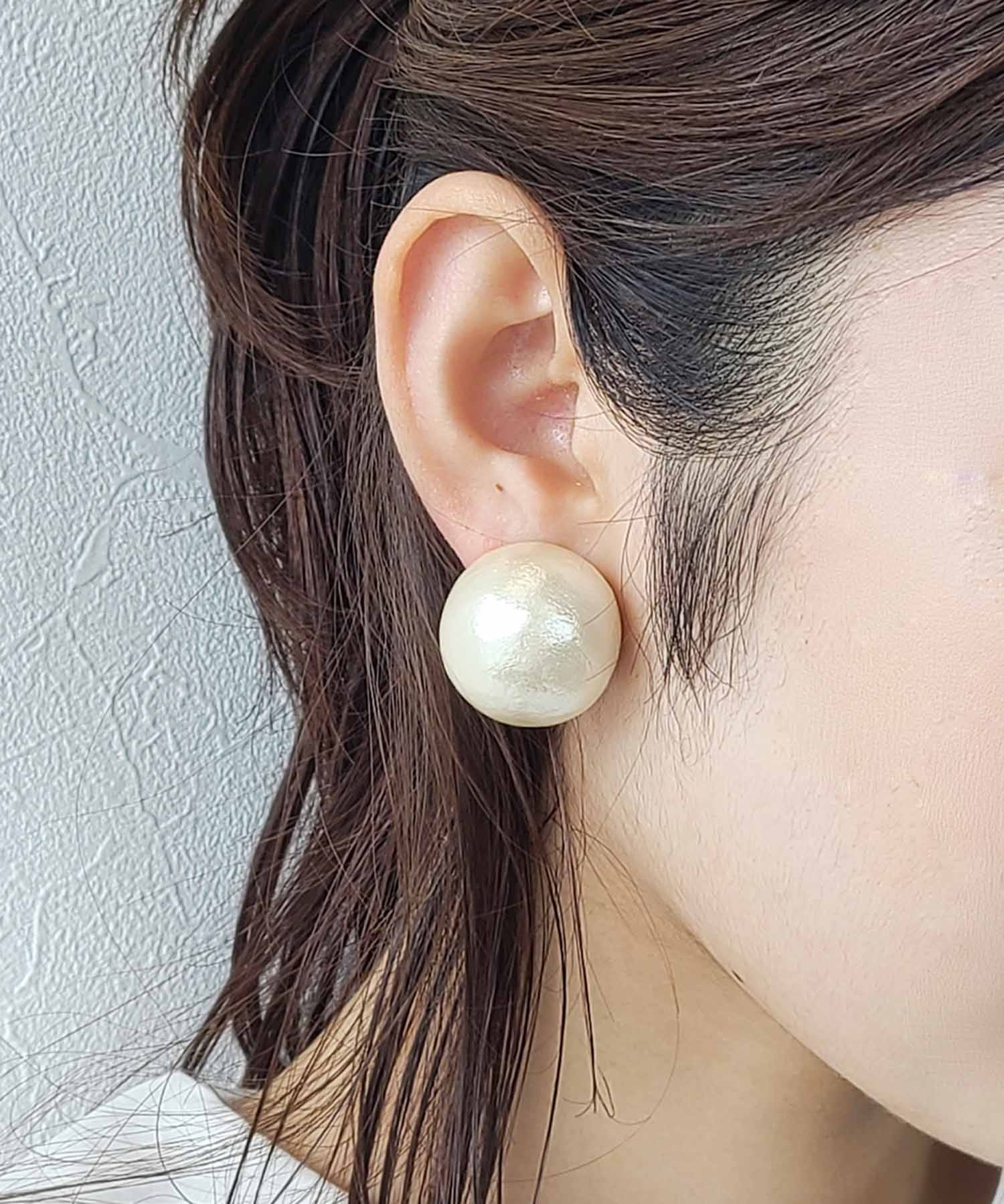 オンライン売り出し keico Octagon ビッグパールピアス keico ピアス 