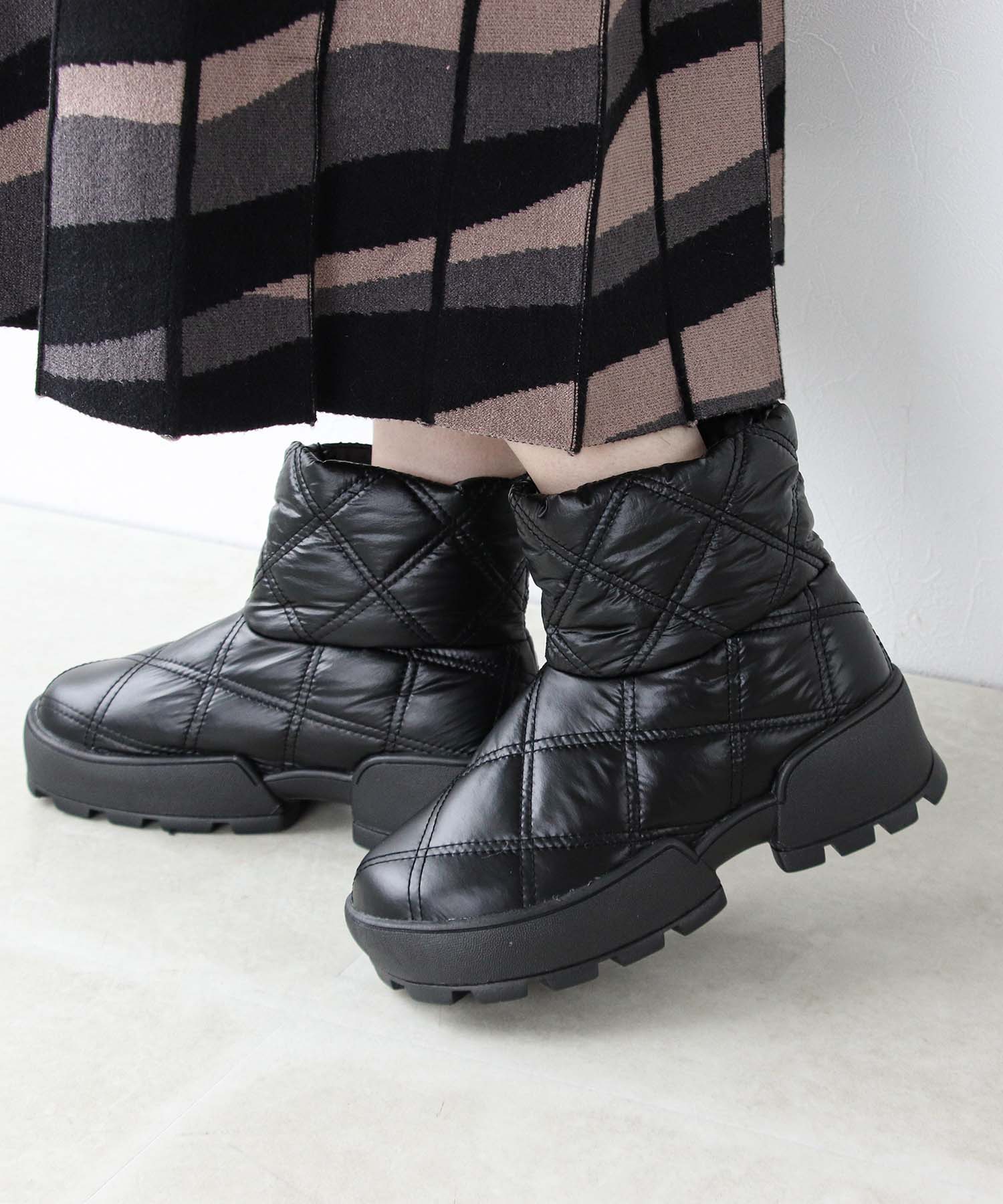 Casselini キャセリーニ キルティングショートブーツ On Jione Store アンドオン ジオン商事公式オンラインストア