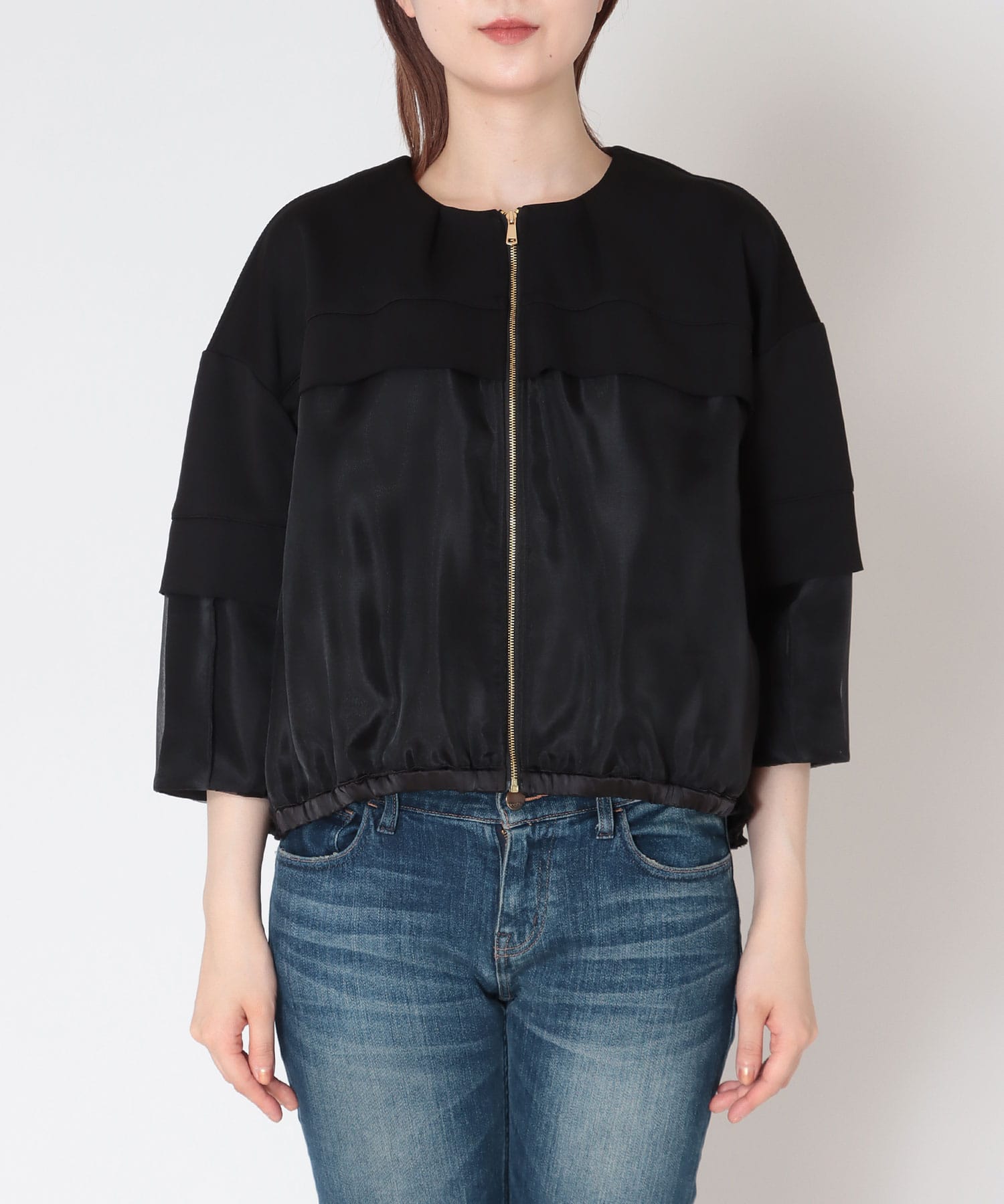 Backフリルボンディングブルゾン | AND ON JIONE STORE（アンドオン