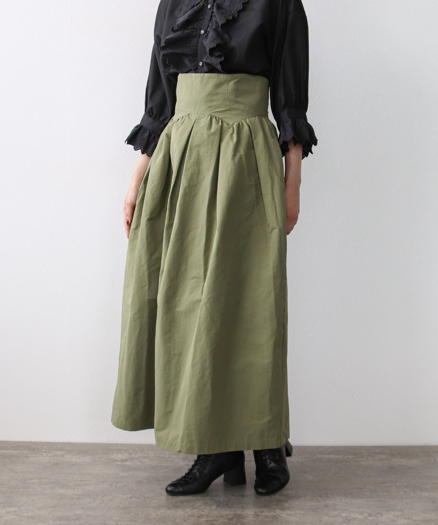 ボリュームハイウエストスカート | AND ON JIONE STORE(アンドオン
